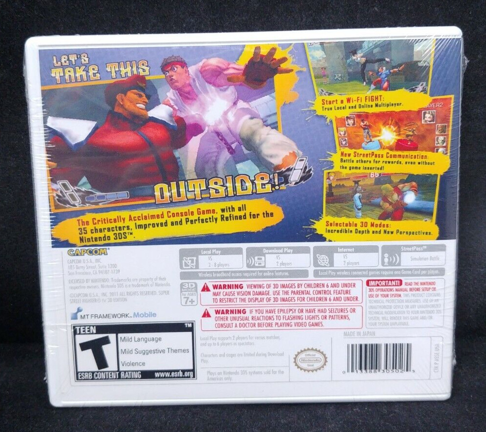 Super Street Fighter IV – 3D Edition (Nintendo 3DS) BRAND NEW