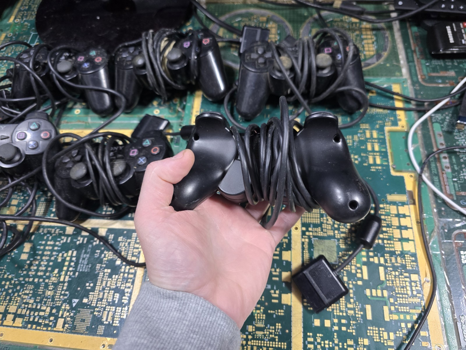 Sony PS2 Original DEFECTIVE DONOR EXACT LOT #3-Controller-CRUDE-DIRT-RUST-PARTS