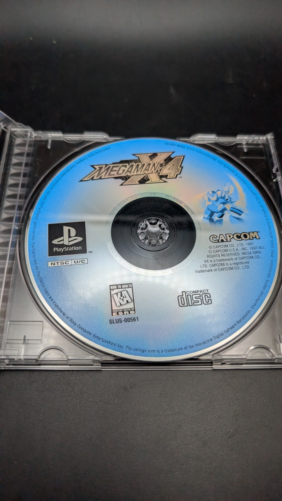 Mega Man X4 (Sony PlayStation 1, 1997) Complete With Manual Disk amazing Shape