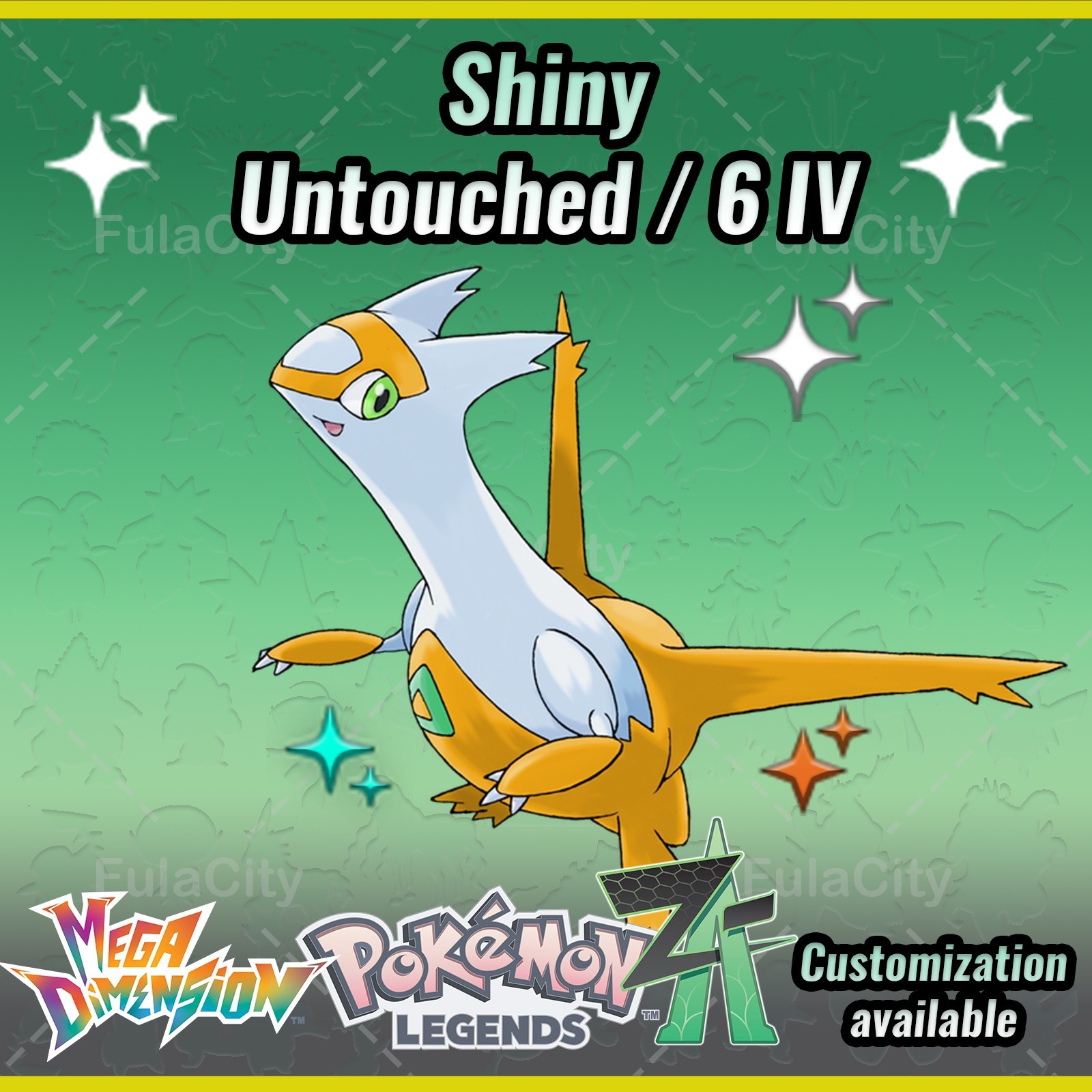 Shiny Latias Pokemon Legends ZA ⚫ Untouched / 6 IV 🟢 @ Holding Any Item