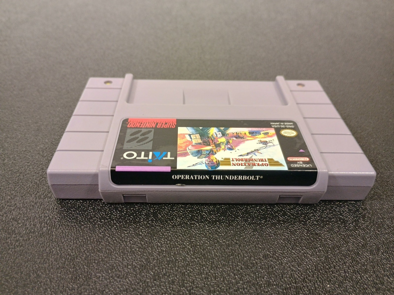 Operation Thunderbolt (Super Nintendo, SNES, 1994) Cartridge Only