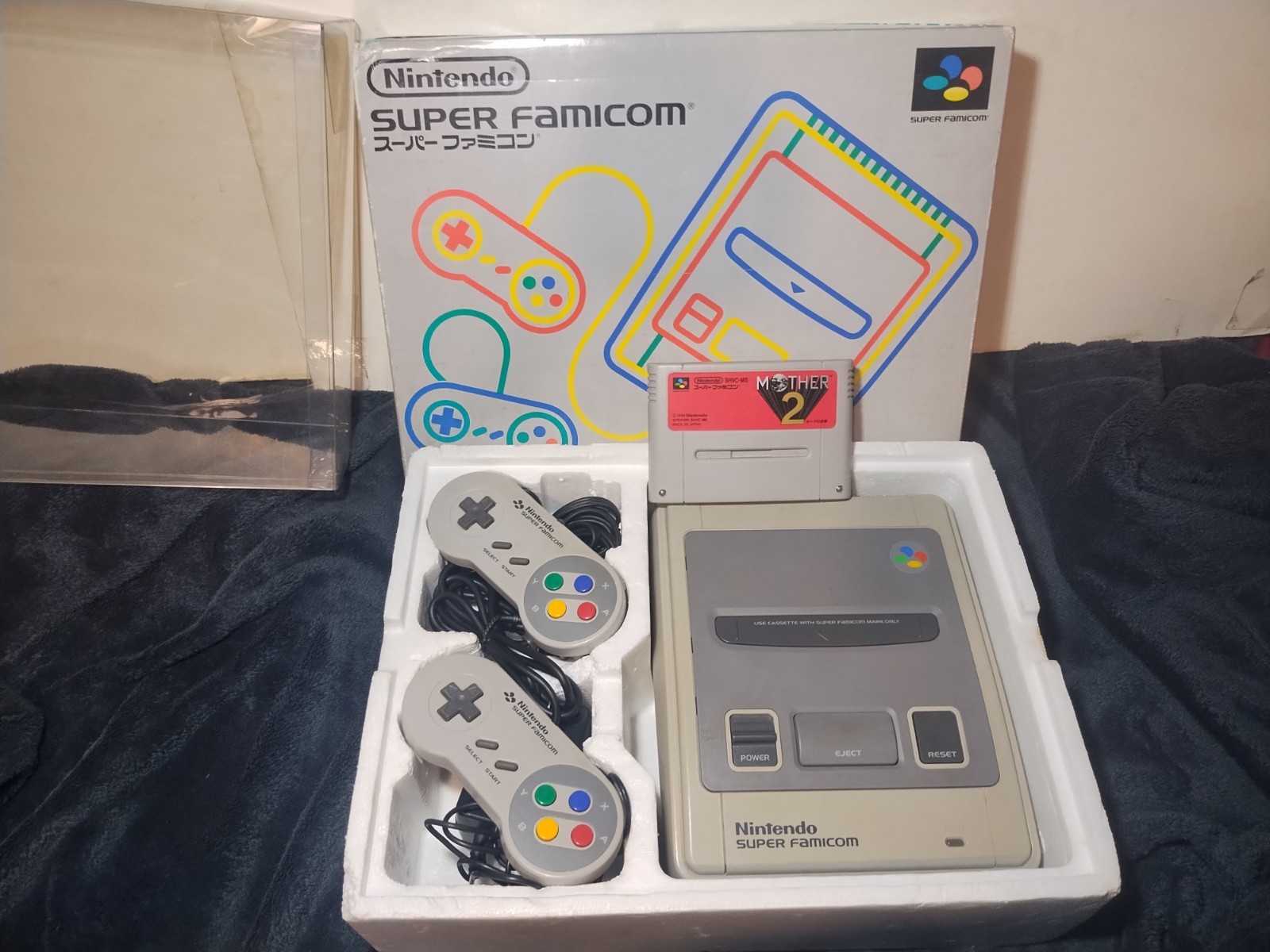 Nintendo Super Famicom Console System w Mother 2 Game Tested