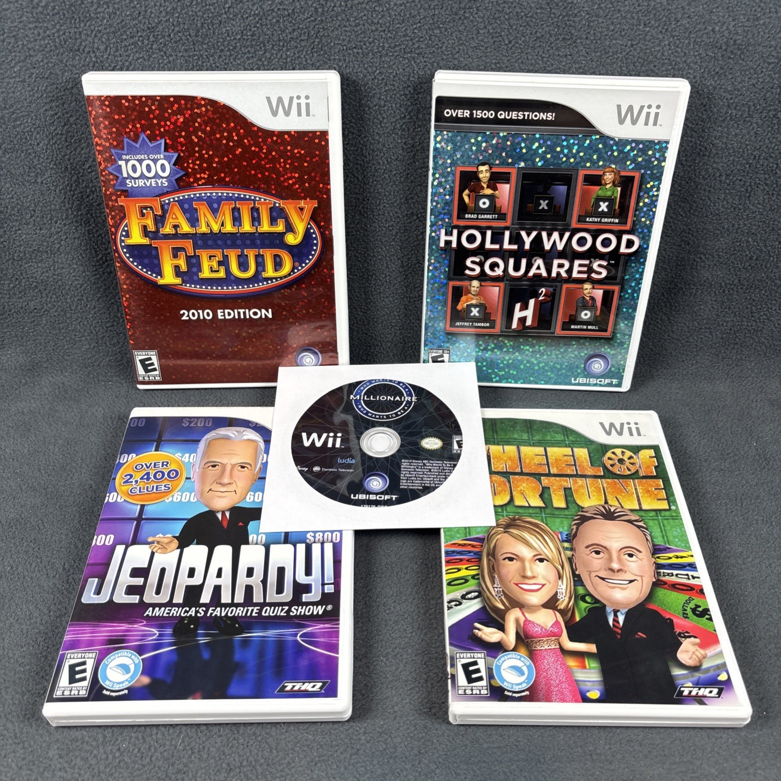 Nintendo Wii Game Show Bundle – Wheel Of Fortune, Jeopardy, Family Feud, & More!