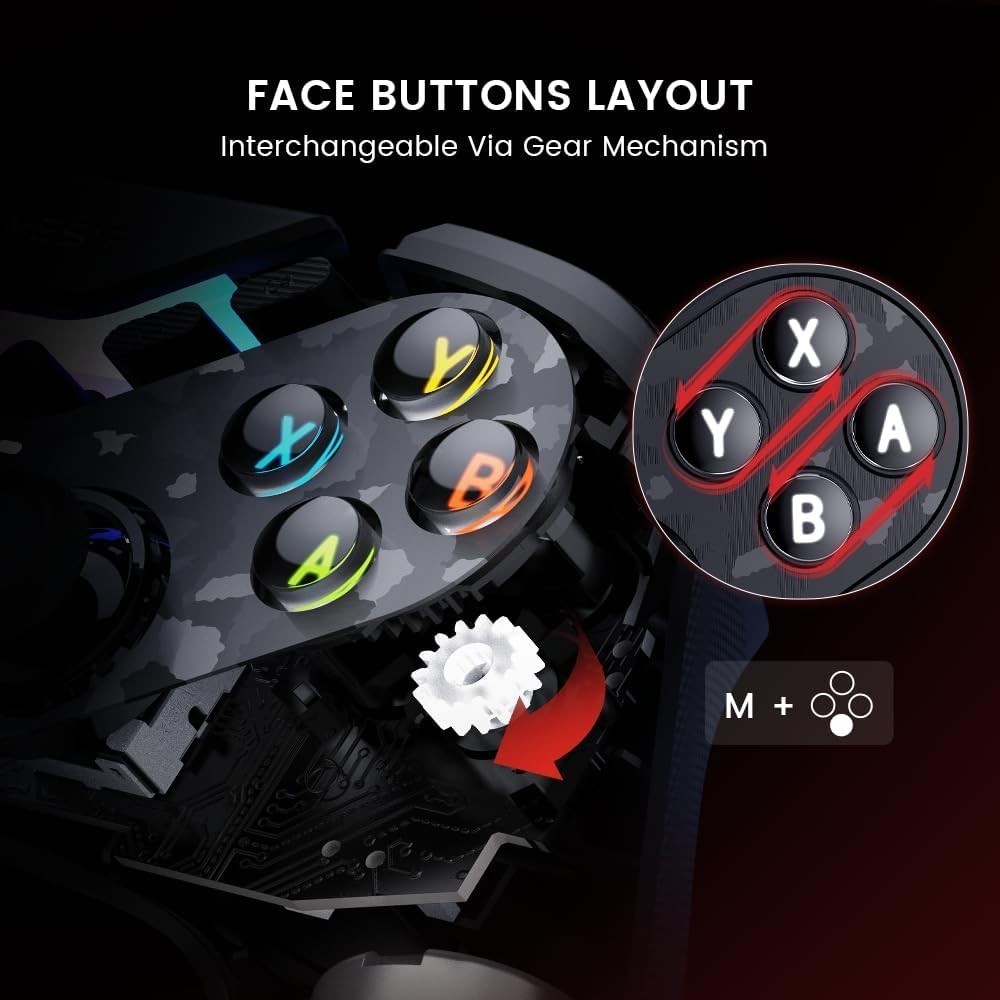 GameSir T3 Pro Wireless Game Controller PC Gamepad for Switch/PC/iOS/Android
