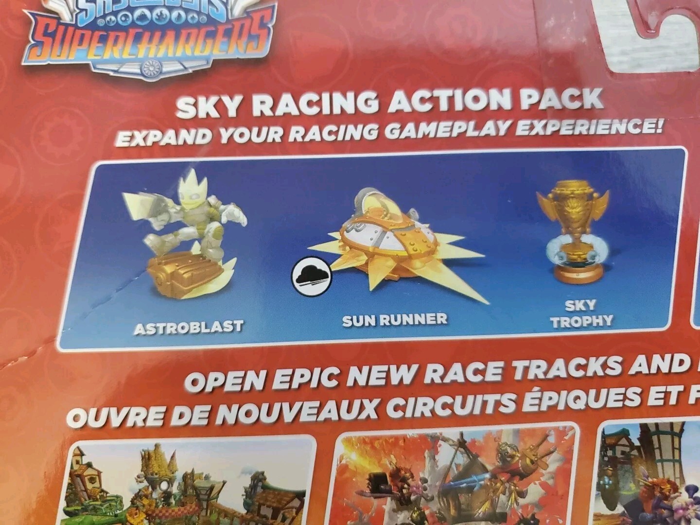 New Skylanders Superchargers Sky Racing Action Pack Astroblast Sun Runner Trophy
