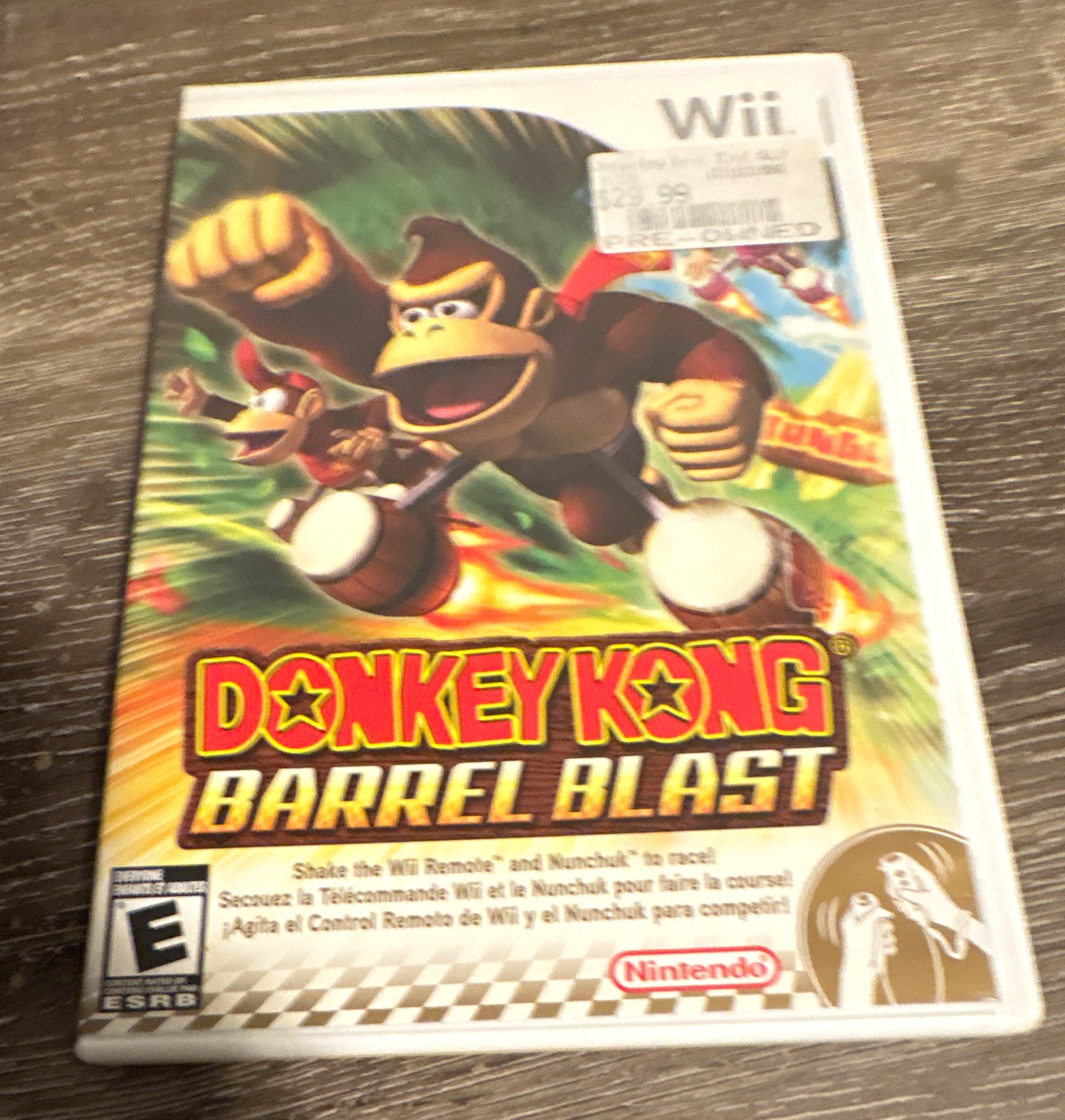 Nintendo Donkey Kong Barrel Blast for Nintendo Wii Racing Game E-Everyone