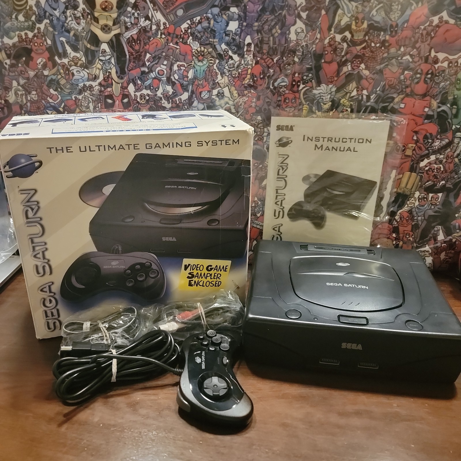 SEGA Saturn Console w/Box – Complete CIB – Tested – Authentic