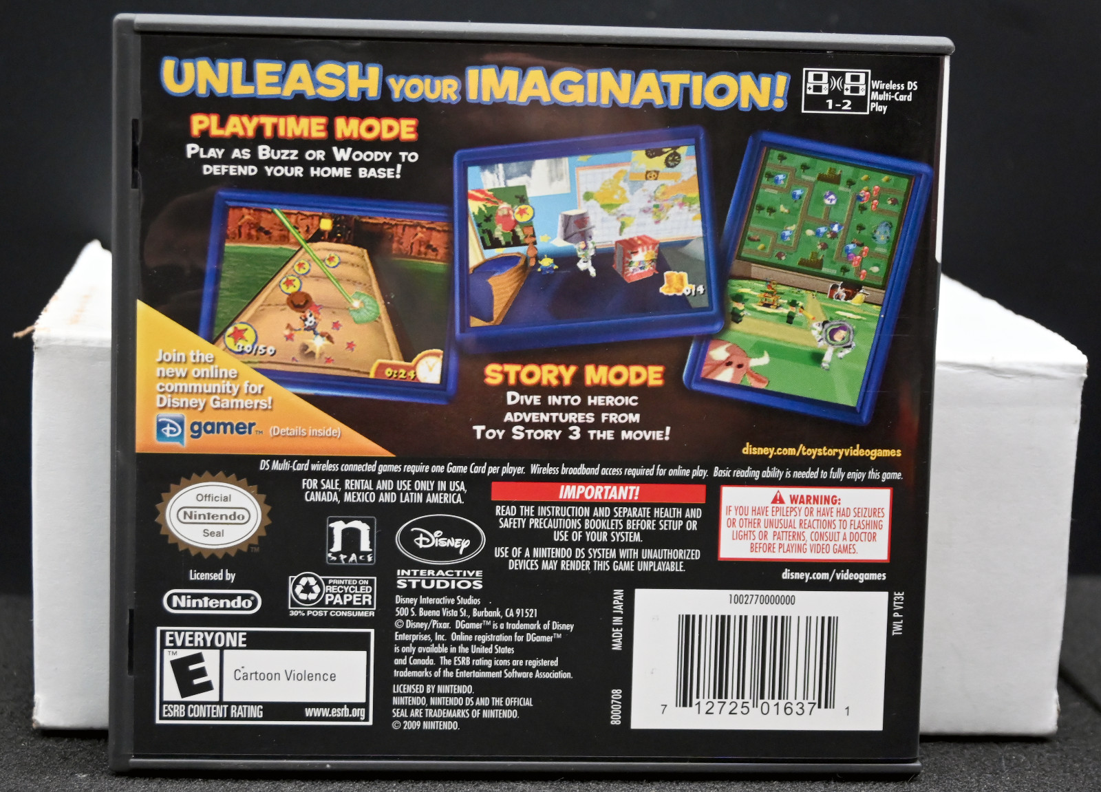 Nintendo DS Toy Story 3 (2010) – Toys “R” Us Exclusive w/ Card – TESTED