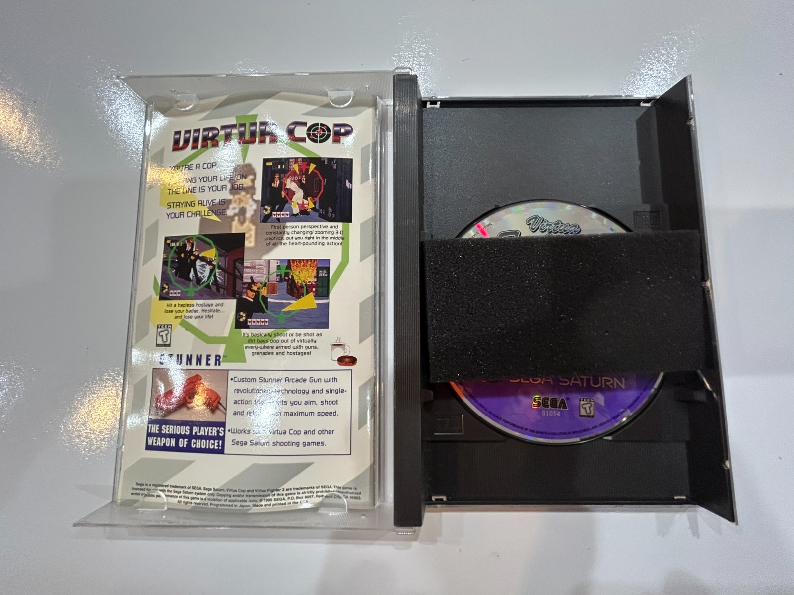Virtua Fighter 2 (Sega Saturn, 1996) CIB Complete in Box with Manual + Foam MINT
