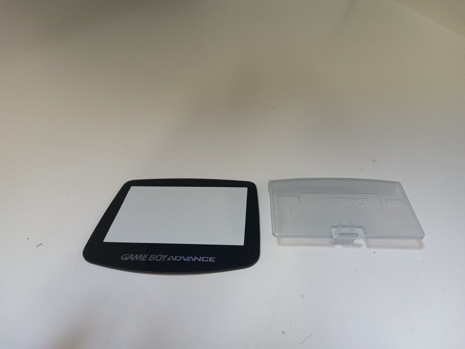 NEW Gameboy Advance GBA Premium Glass Screen lens & Glacier Blue battery cover