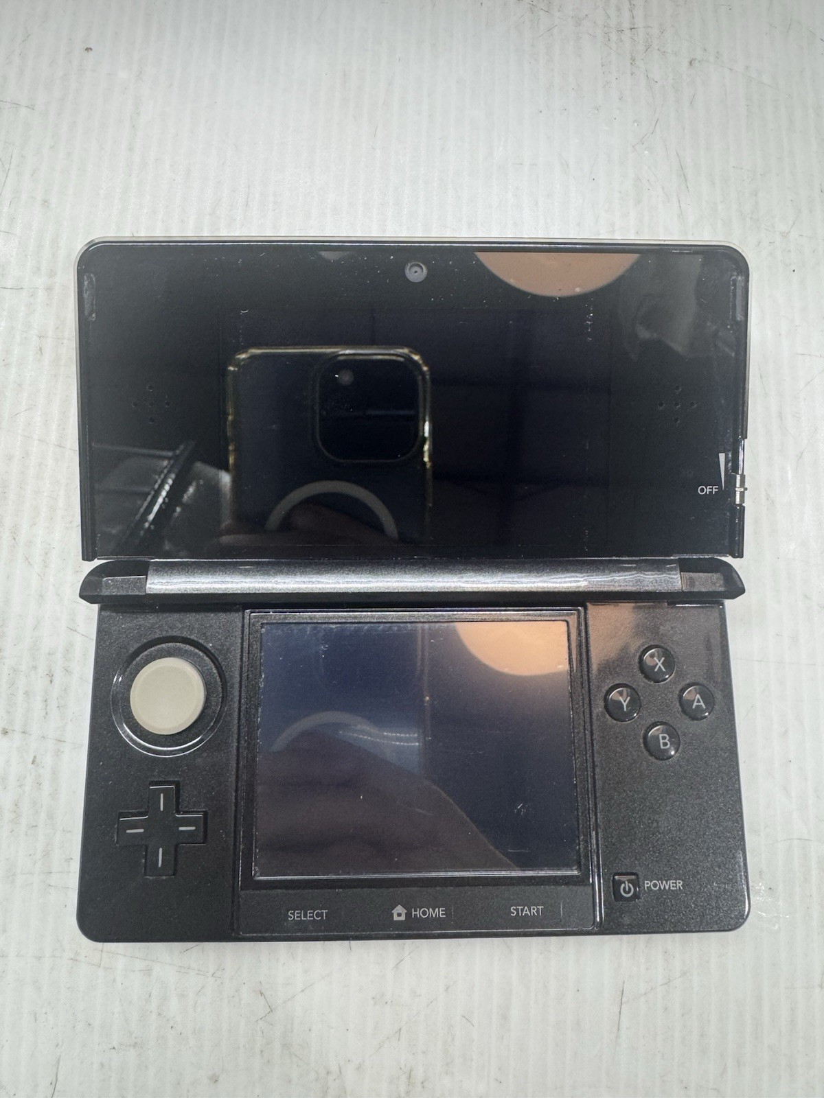 Nintendo 3DS Cosmo Black Handheld Console System CTR-001 Tested