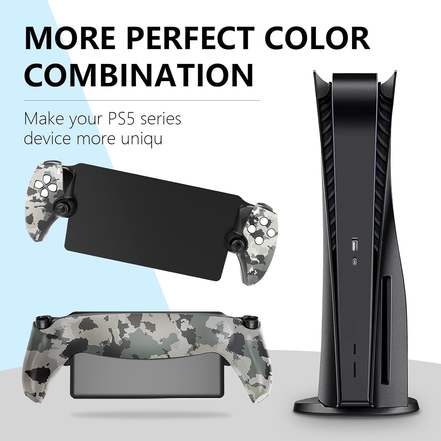 PlayStation Portal Hard Shell Case Camo Protective Cover w/ Kickstand NEW