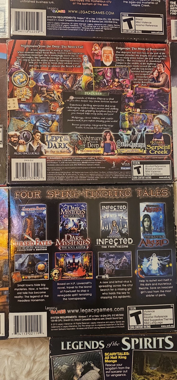 2000’s CD DVD ROM Games Lot Of 22 Asst Age Level Games Genres