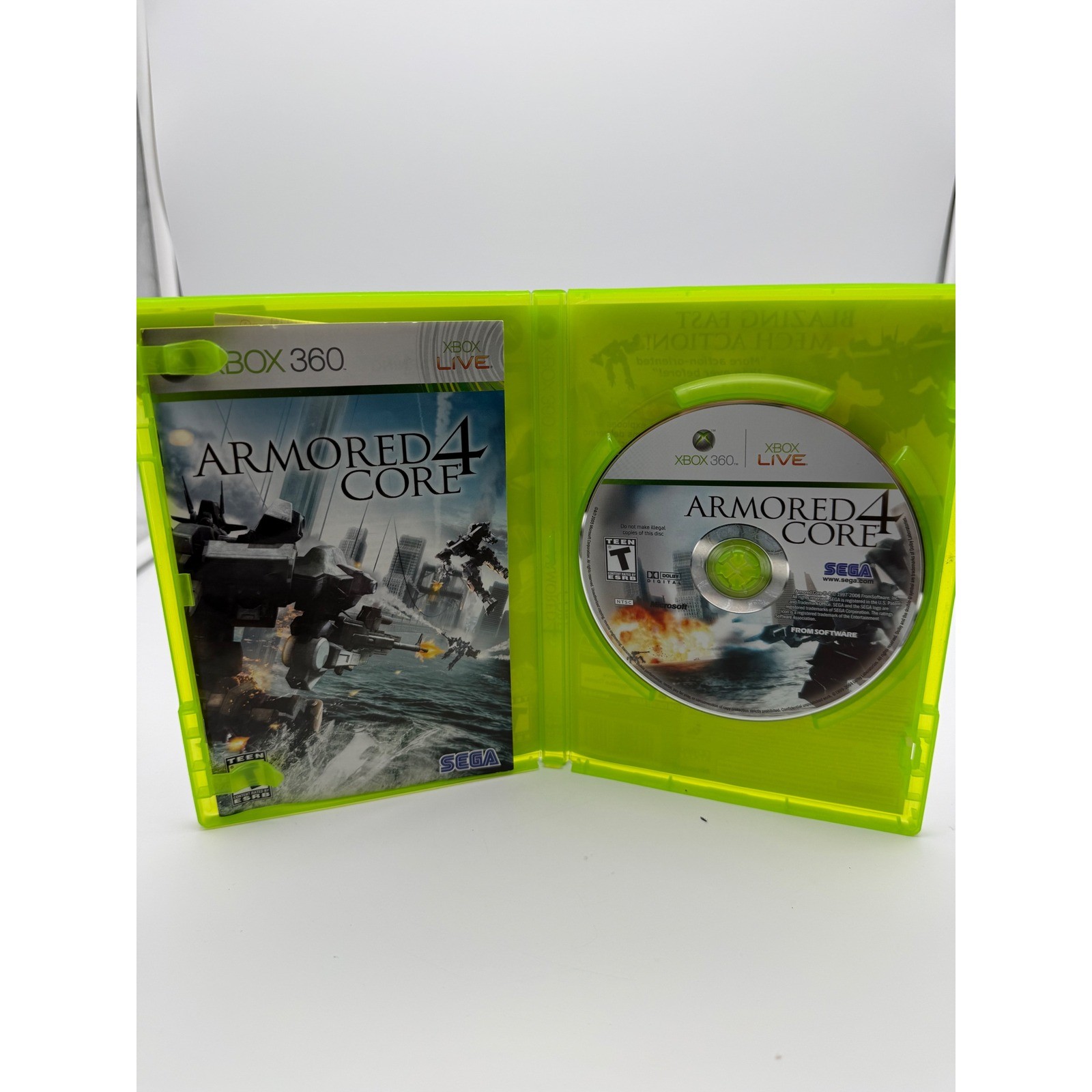 Armored Core 4 Xbox 360 SEGA FromSoftware Mech Action Game CIB
