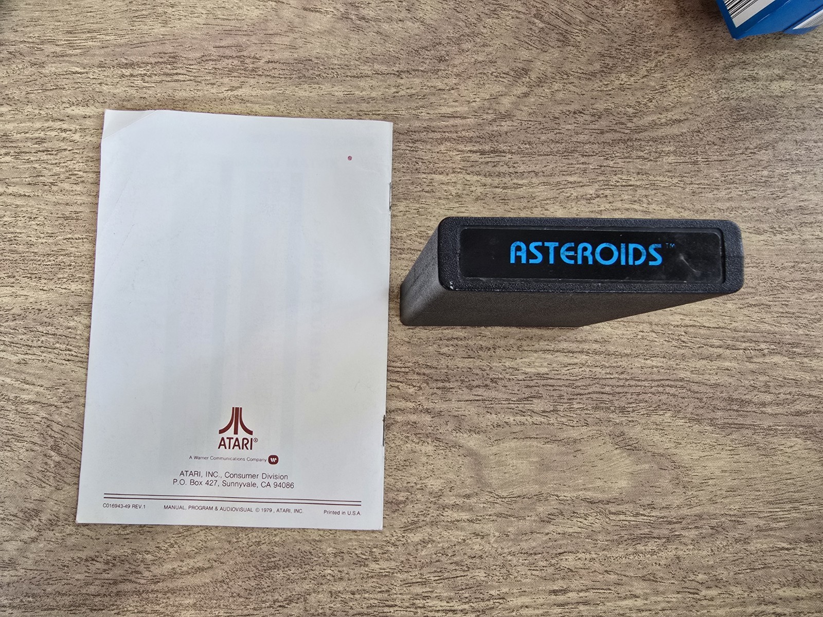 Atari 2600 Asteroids With Instruction Manual Tested Working