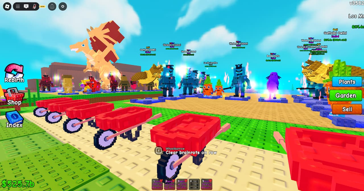 🔥 Plants Vs Brainrots | Wardenelli Brickatoni 🔥15-38K/sec