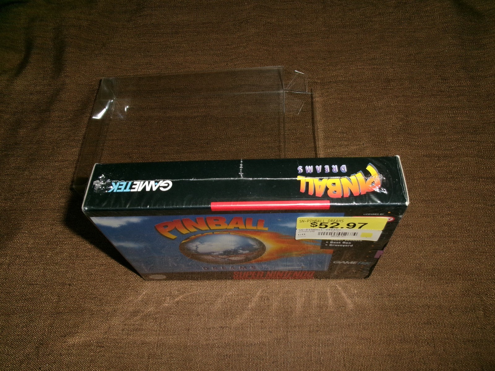 #673 Pinball Dreams (SNES, 1994) CIB (still in shrinkwrap) W/MANUAL Tested
