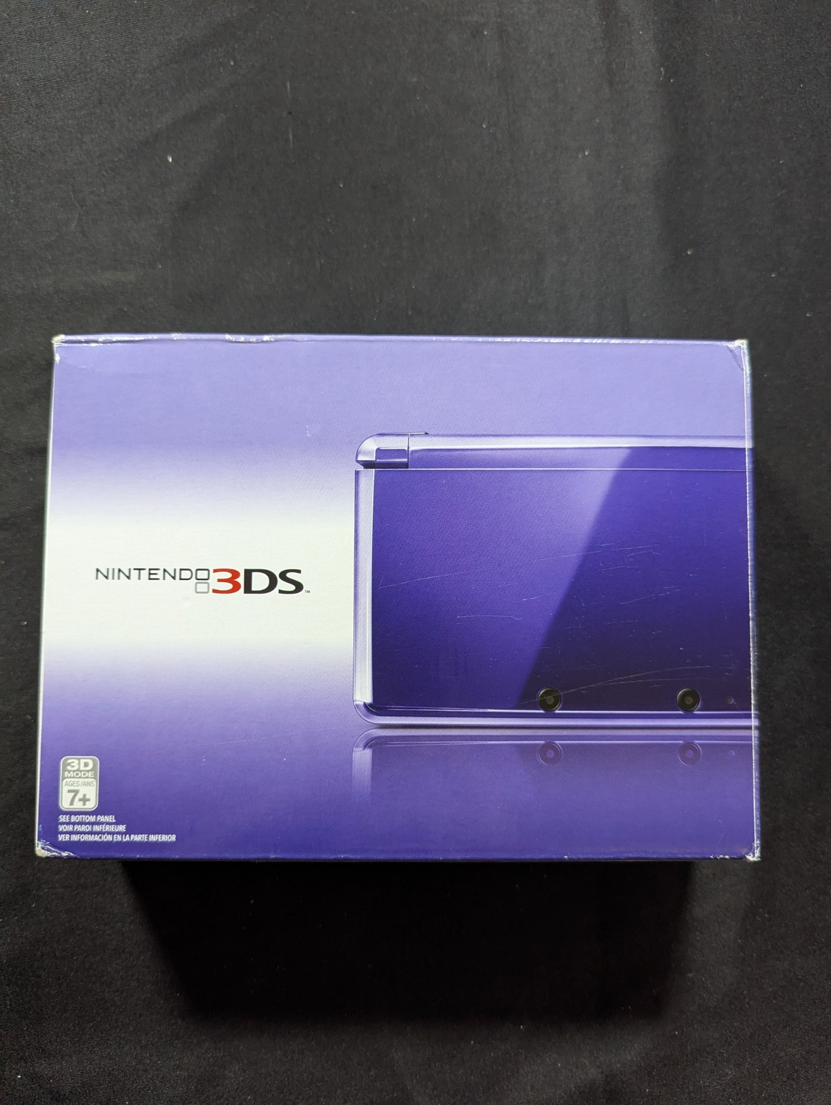 Nintendo 3DS Midnight Purple Handheld Console CIB Matching Serials US