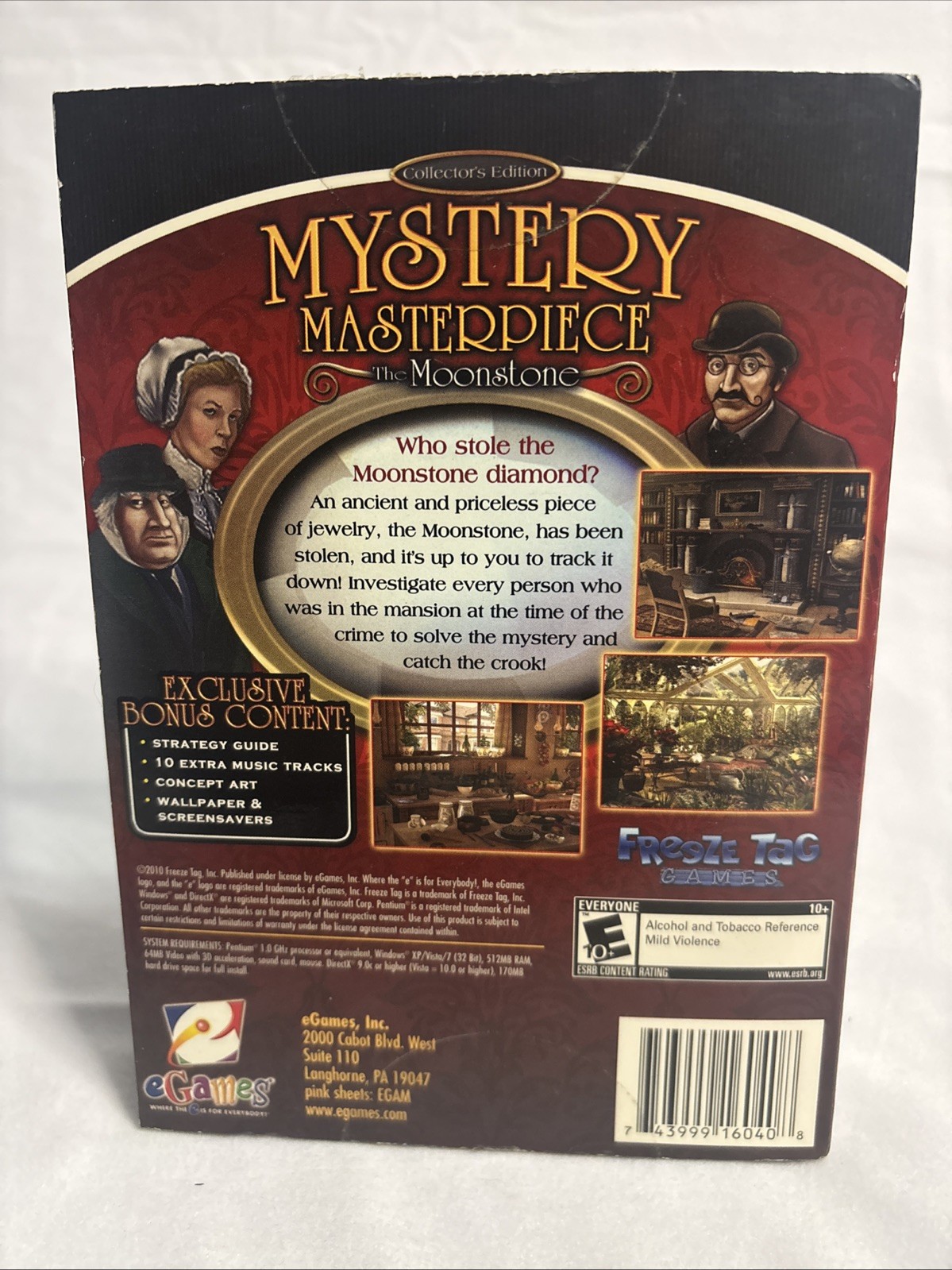 Mystery Masterpiece The Moonstone Collector’s Edition (PC) Windows XP/Vista/7
