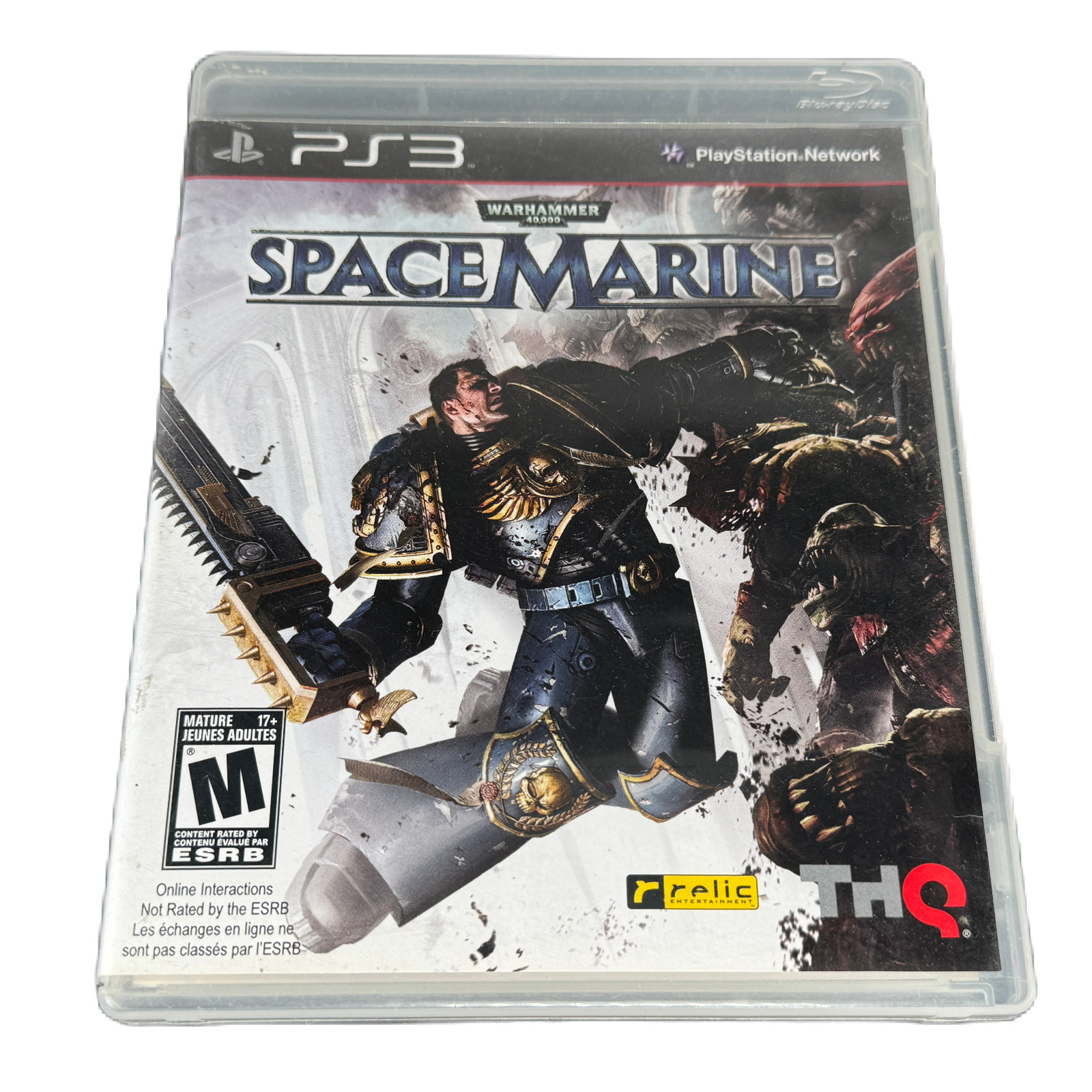 PS3 Warhammer 40,000: Space Marine CIB OOP Sony PlayStation 3 Manual and Inserts