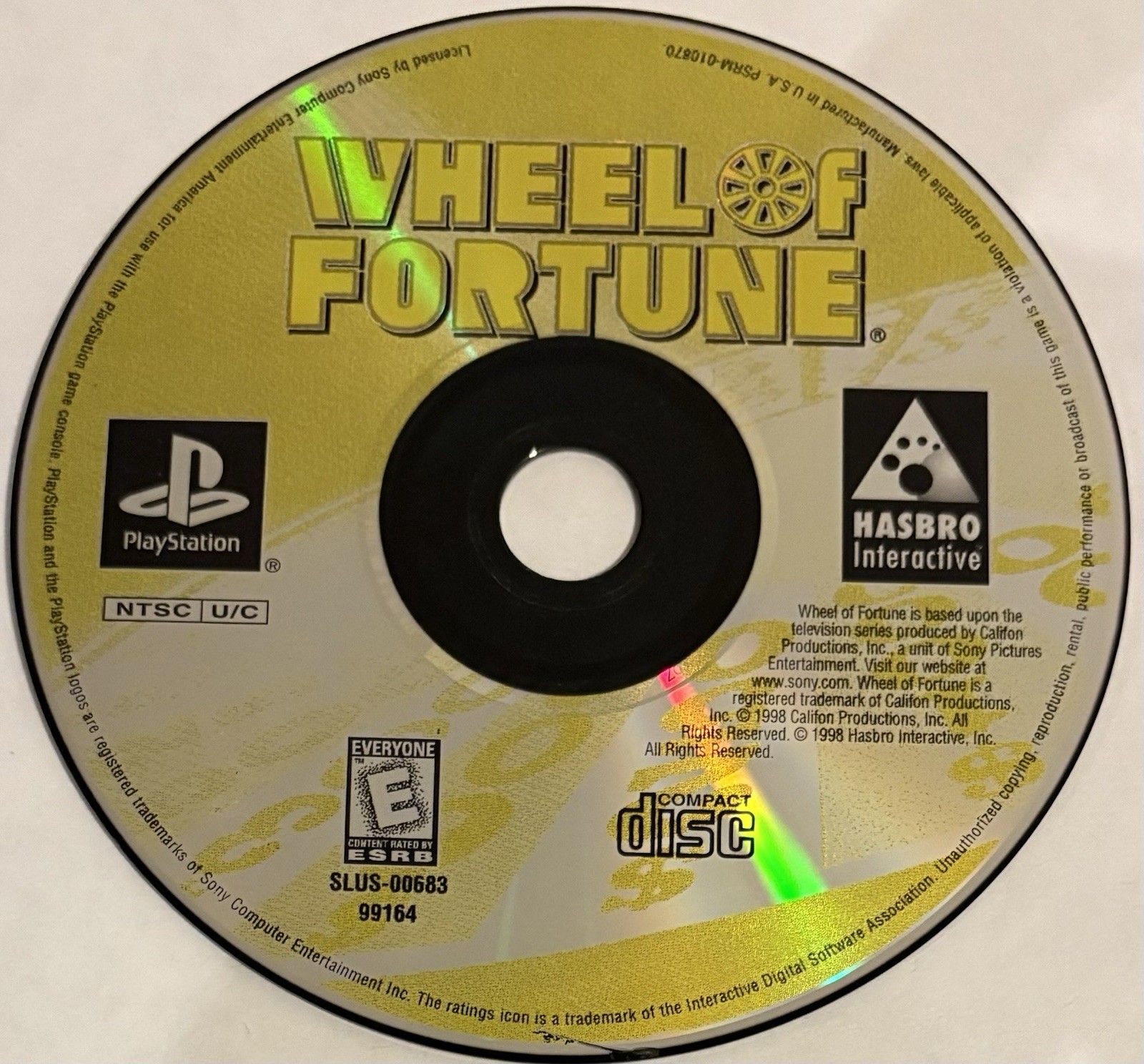 Wheel of Fortune (Sony PlayStation 1, PS1) DISC ONLY | NO TRACKING | M3117