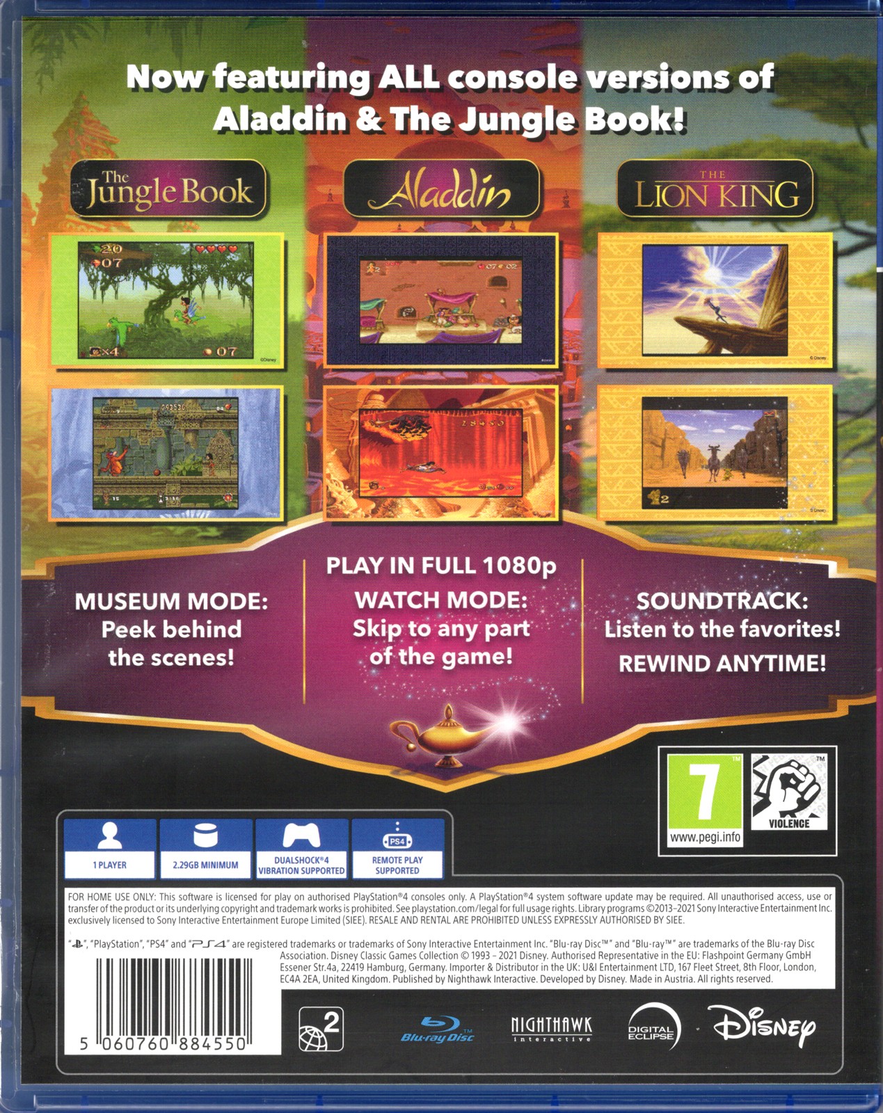 Disney Classic Games: Jungle Book, Aladdin, Lion King for PlayStation 4™