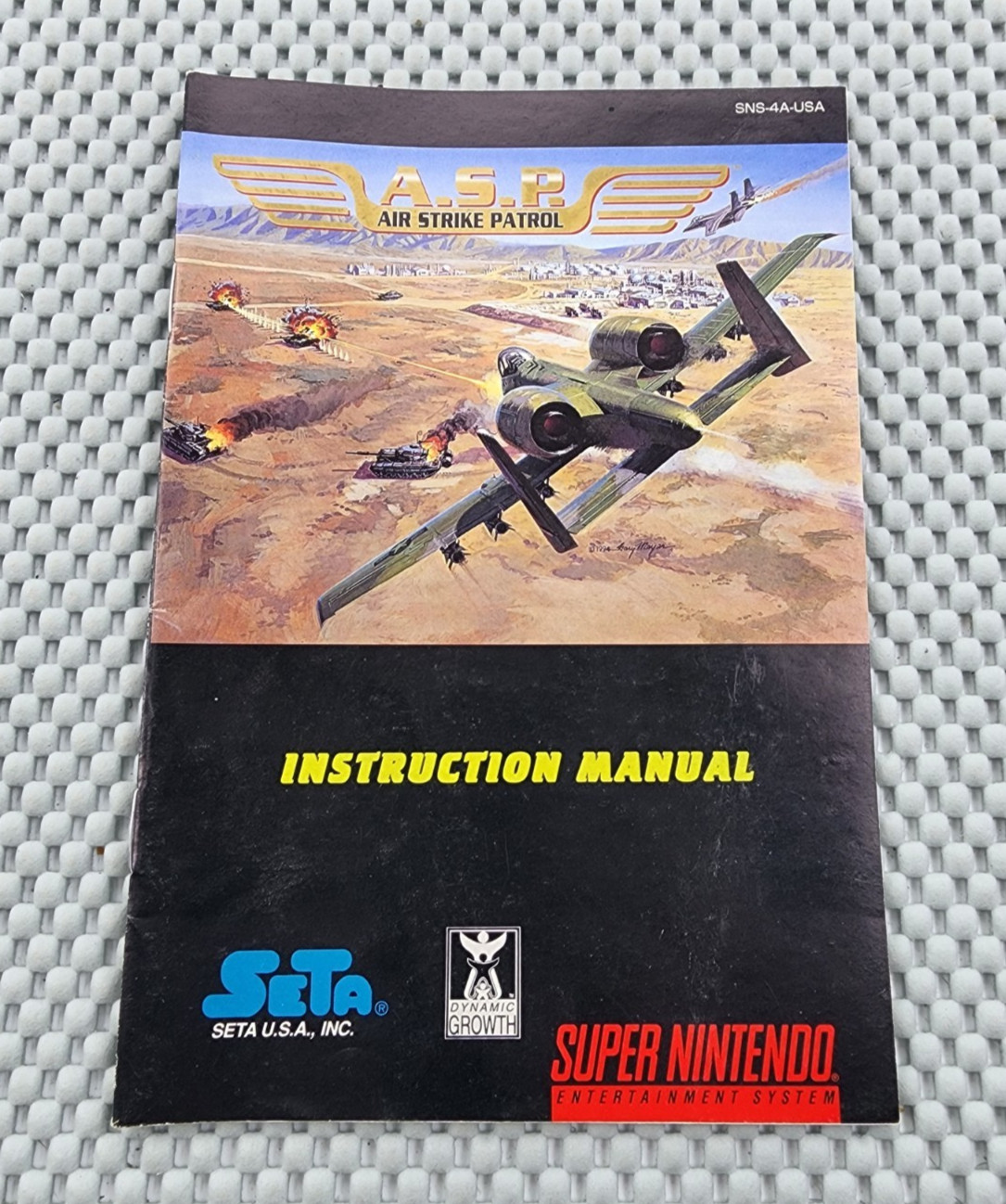 Air Strike Patrol SNES Super Nintendo – Instruction Manual Only