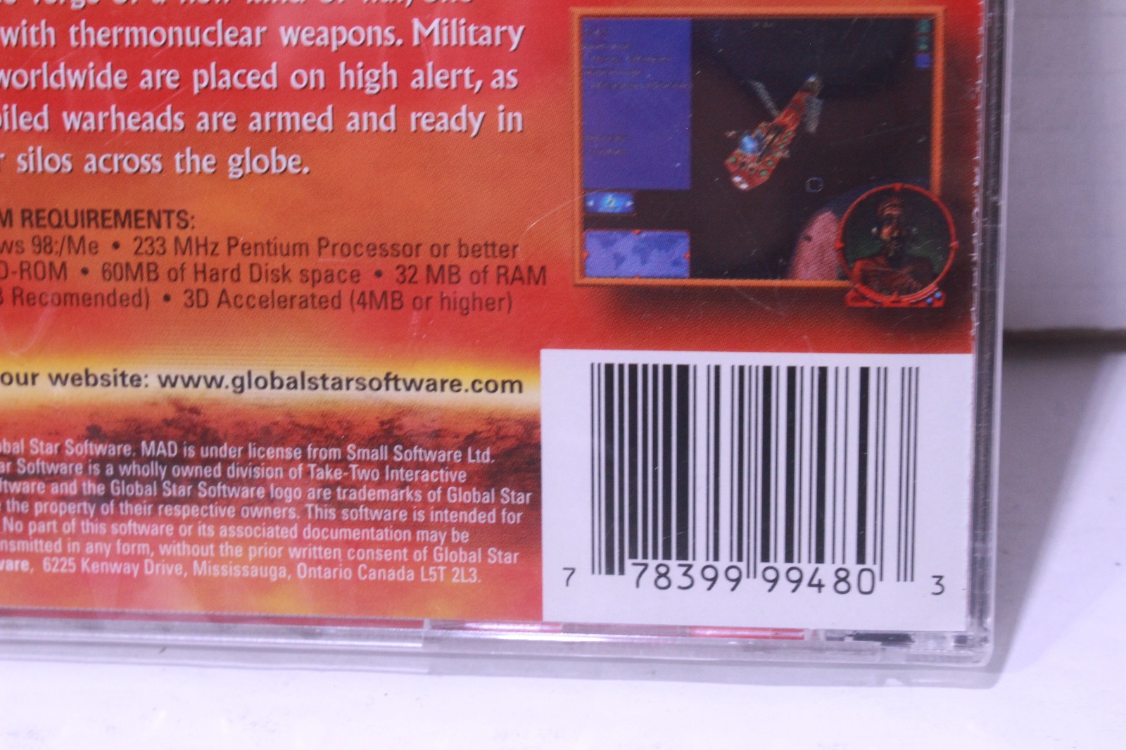 MAD Mutually Assured Destruction (PC CD ROM, 2001) RTS Global Star Software New