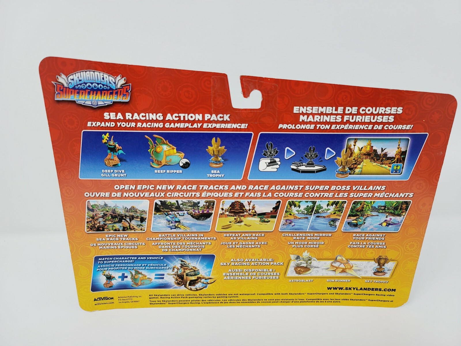 Skylanders Supercharger Sea Racing Action Pack Gill Grunt Sea Trophy Reef Ripper