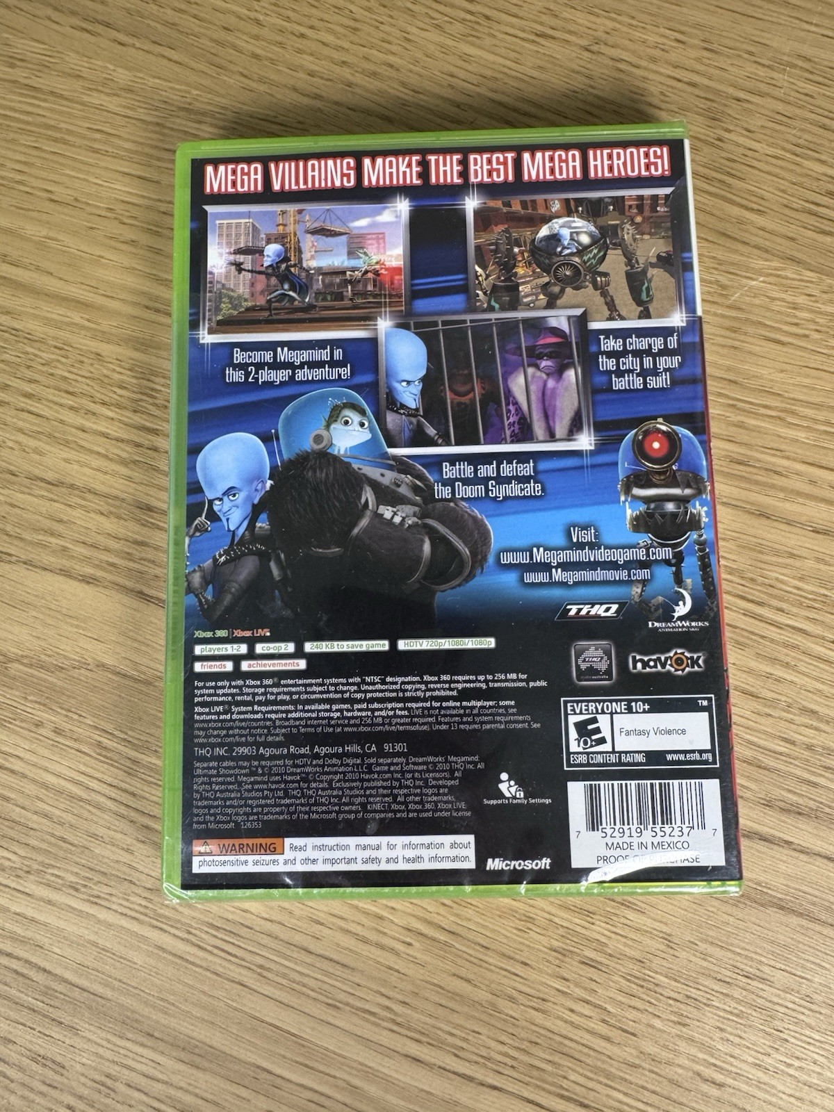 Video Game XBOX 360 Megamind Ultimate Showdown Dreamworks NEW SEALED