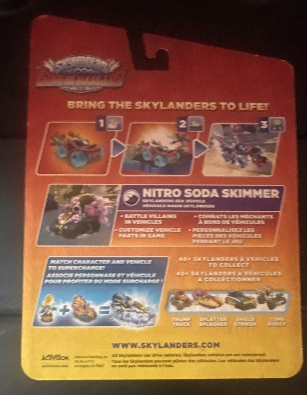Skylanders SuperChargers Nitro Soda Skimmer Vehicle Figure NIB