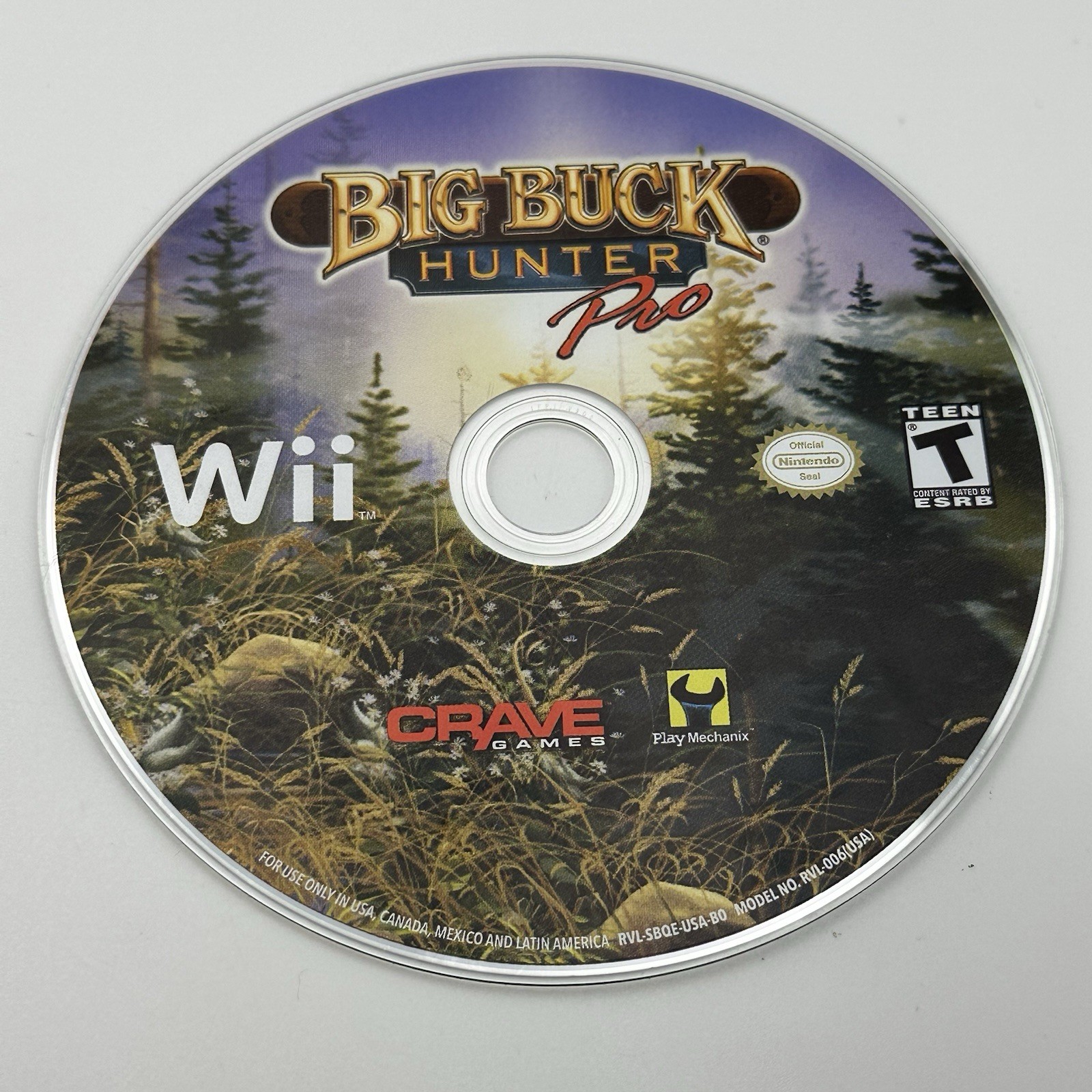 Big Buck Hunter Pro (Nintendo Wii, 2010) Disc Only