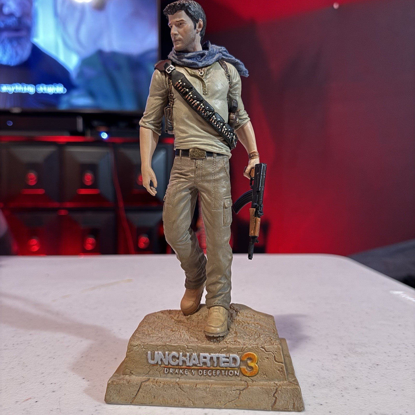 Uncharted 3 Drake’s Deception Collector’s Edition Statue Belt Buckle No Ring