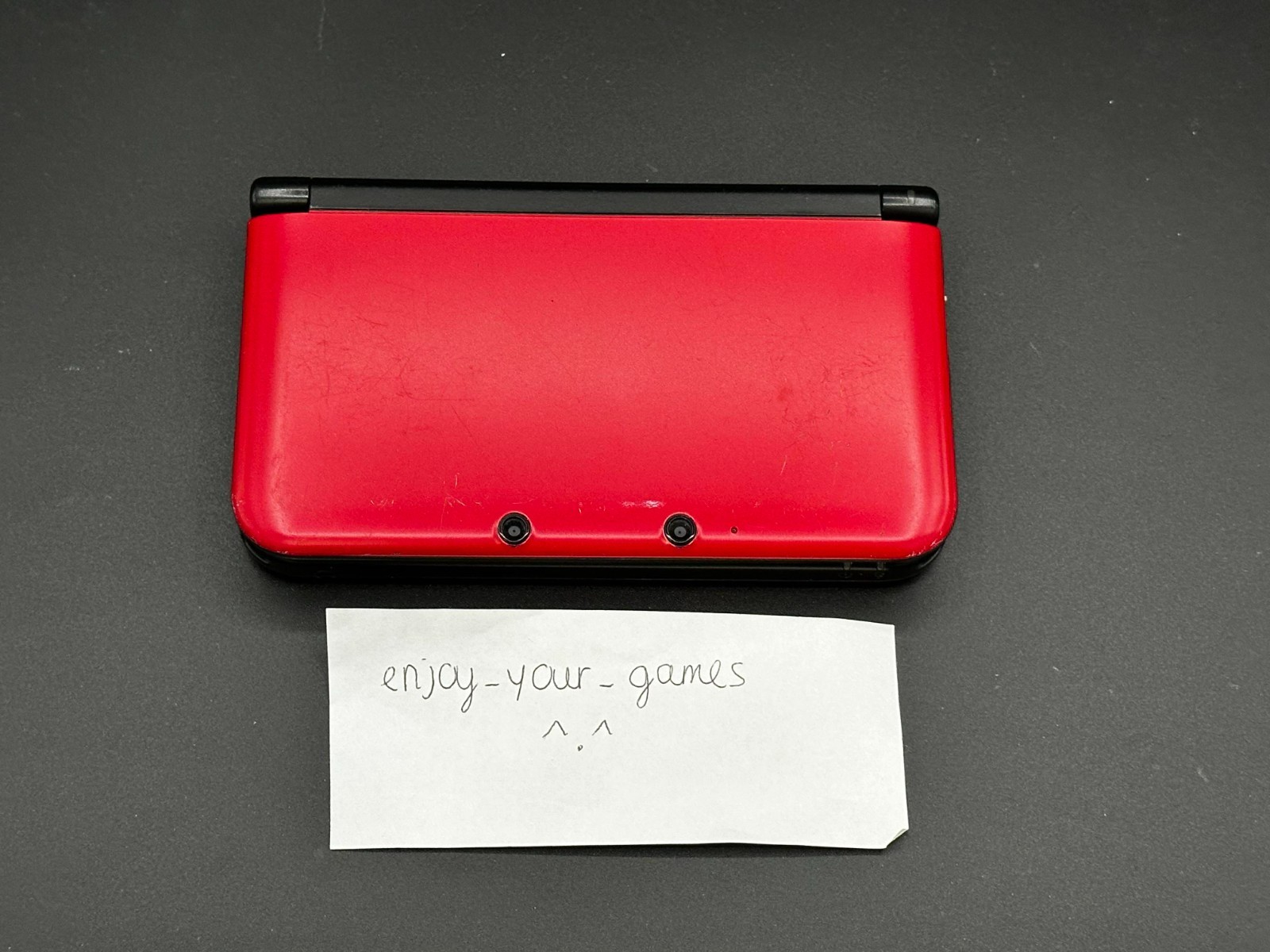 Nintendo 3DS XL LL Red/Black | English | Charger | US Seller – SHIP IN 1-DAY