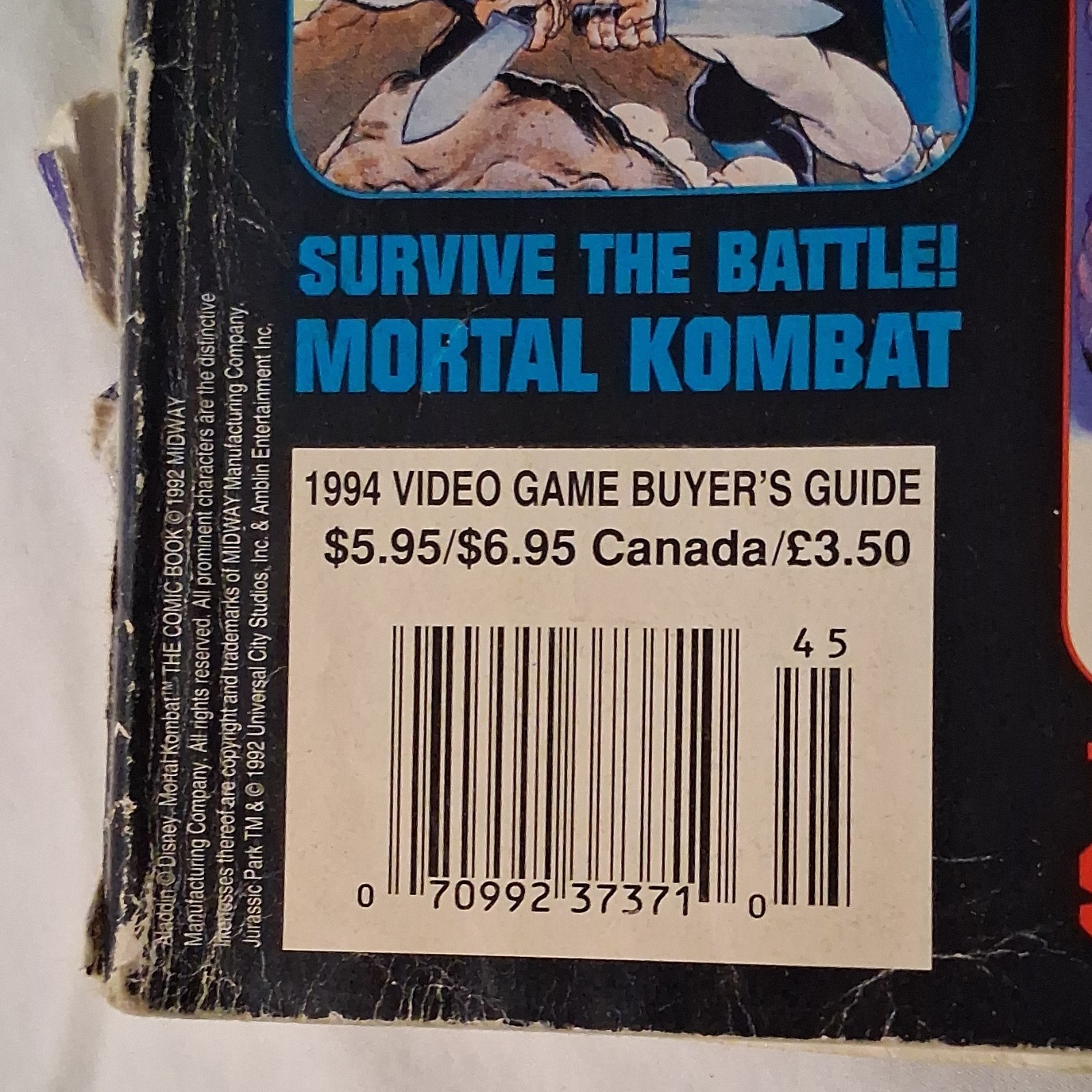 Electronic Gaming Monthly 1994 Video Game Buyer’s Guide Magazine Sonic Mortal K…