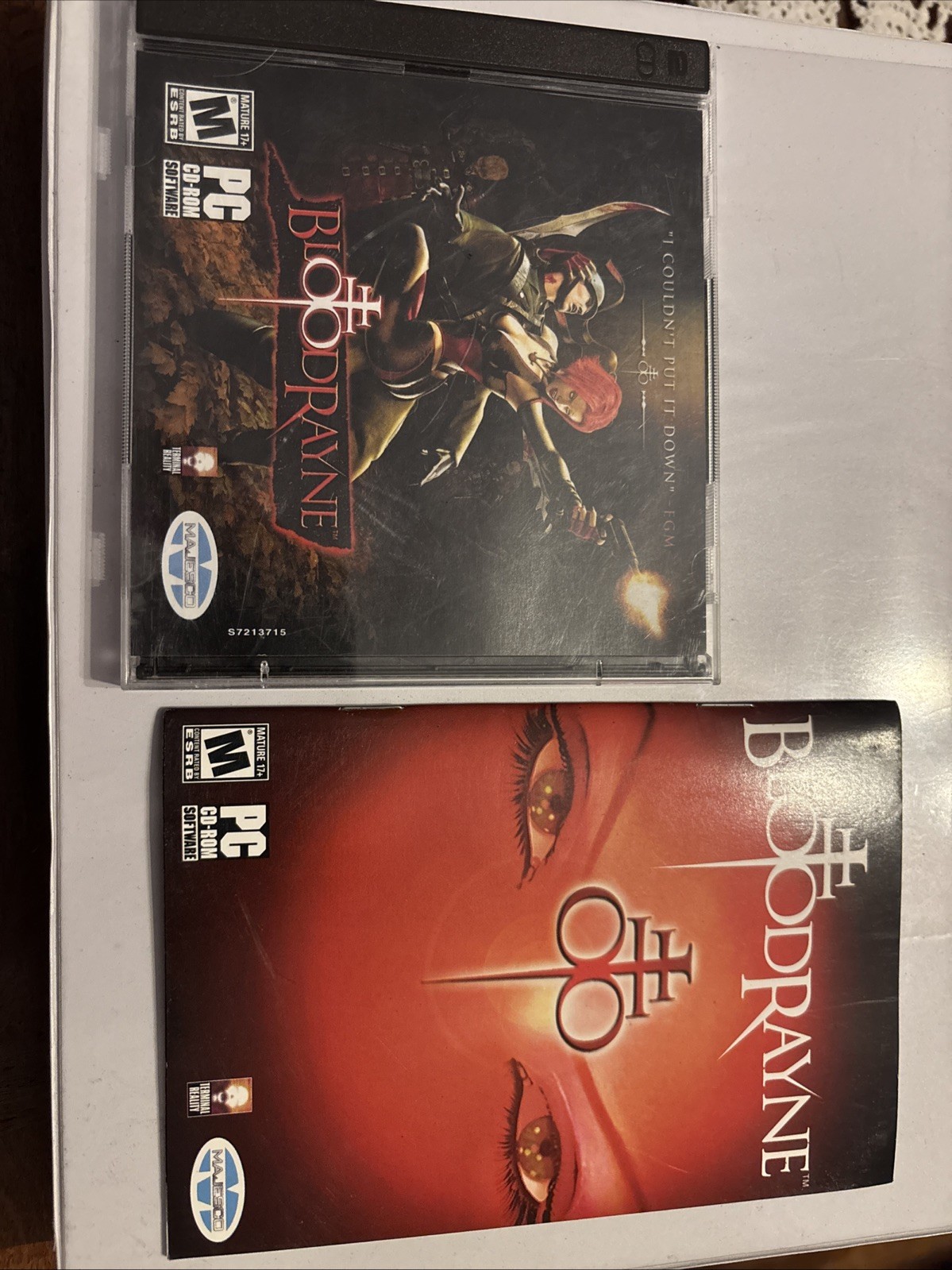 BloodRayne (PC, 2002) CD-ROM Vintage Game Case & Manual – Pristine Flawless Disc