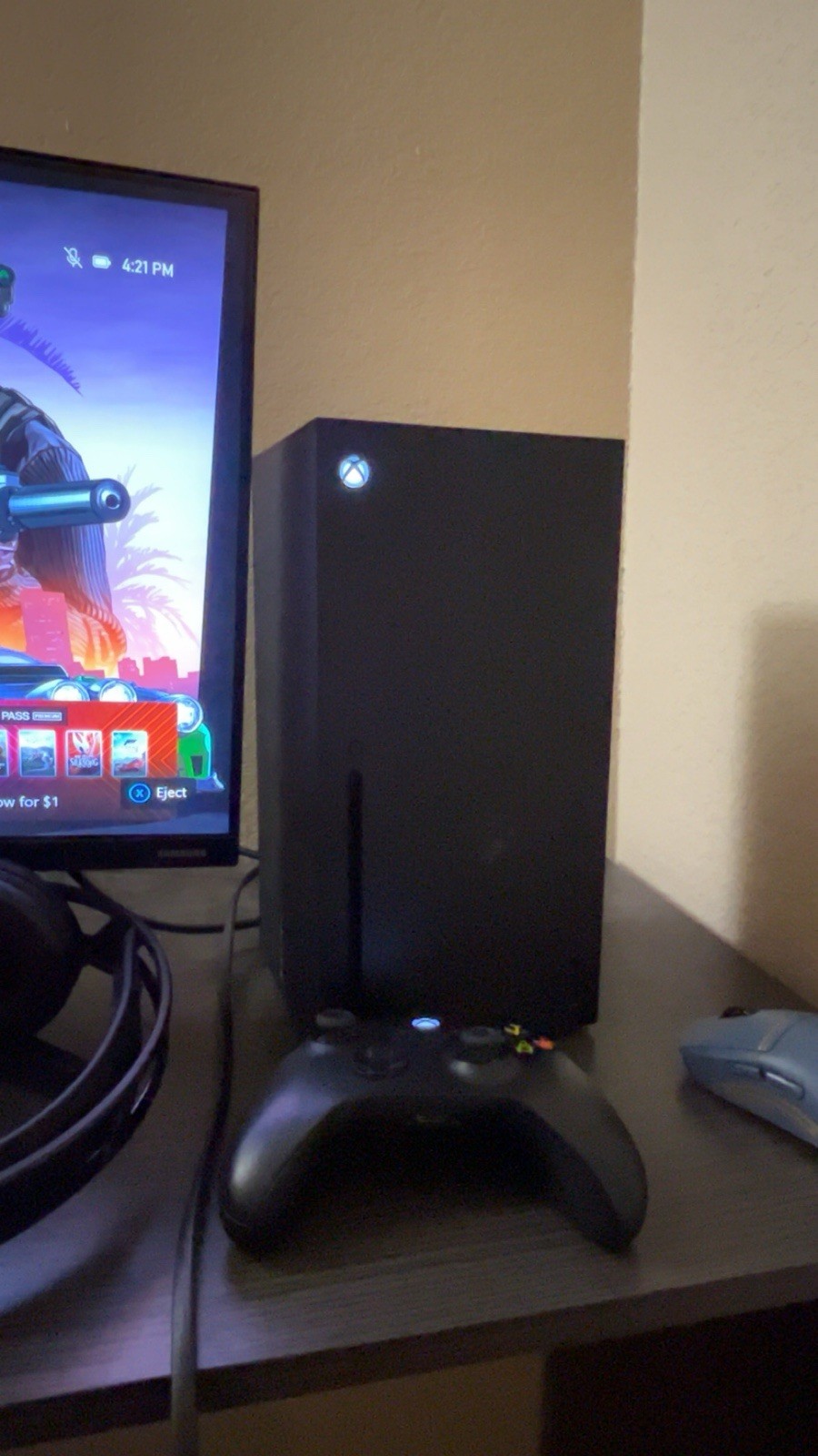 Microsoft Xbox Series X Black Console with Controller, Wi-Fi, Blu-Ray Compatible