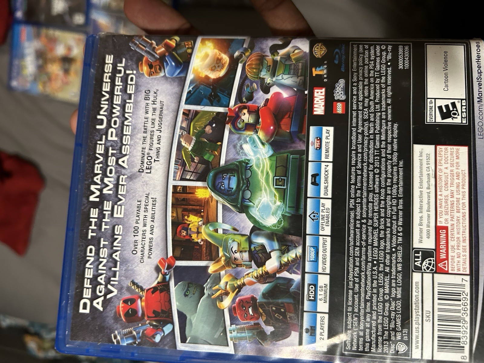 LEGO Marvel Super Heroes PS4 Multiplayer E10+ NTSC-U/C (US/Canada)