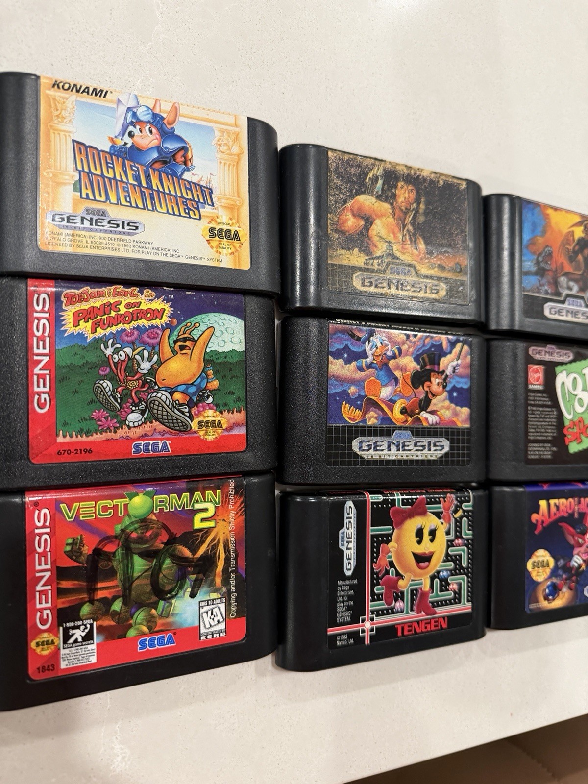 Sega Genesis Game Lot Partial Manuals Used Working Condition Varies READ DESC