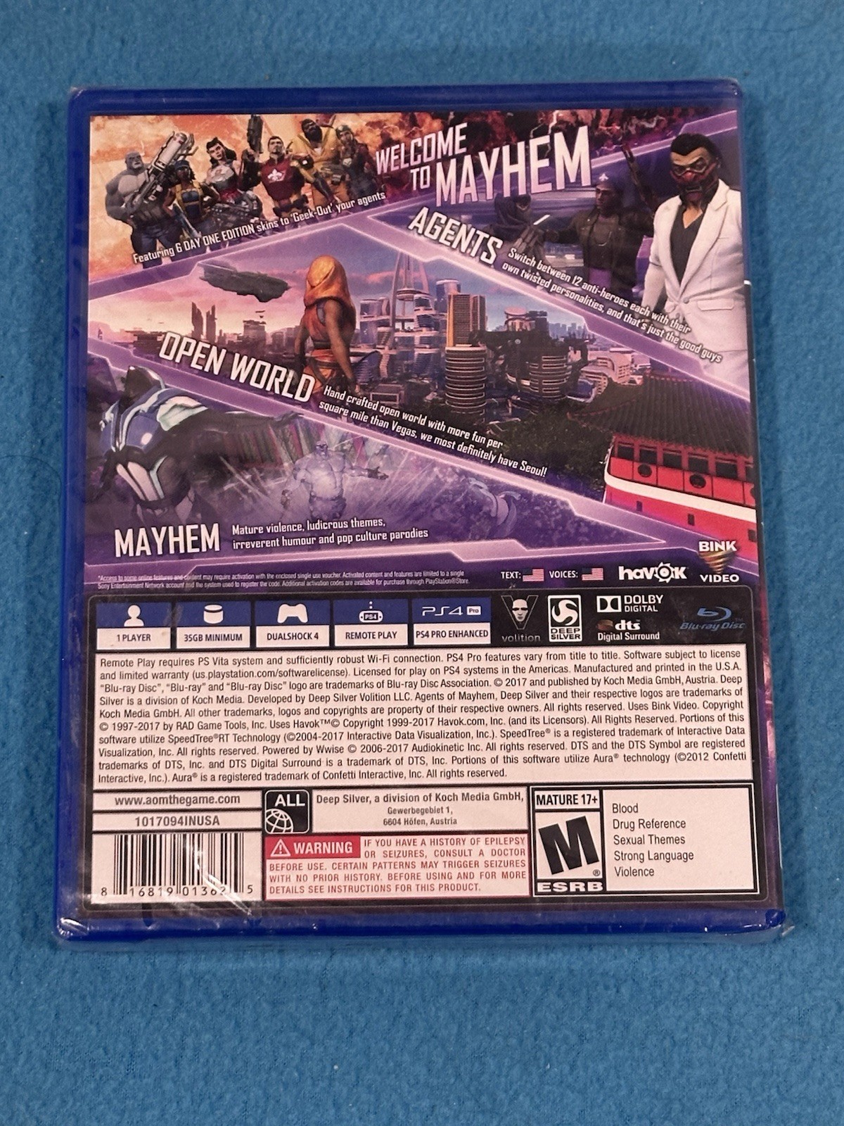 Agents of Mayhem Day One Edition Legal Action Pending for Sony PlayStation 4 PS4