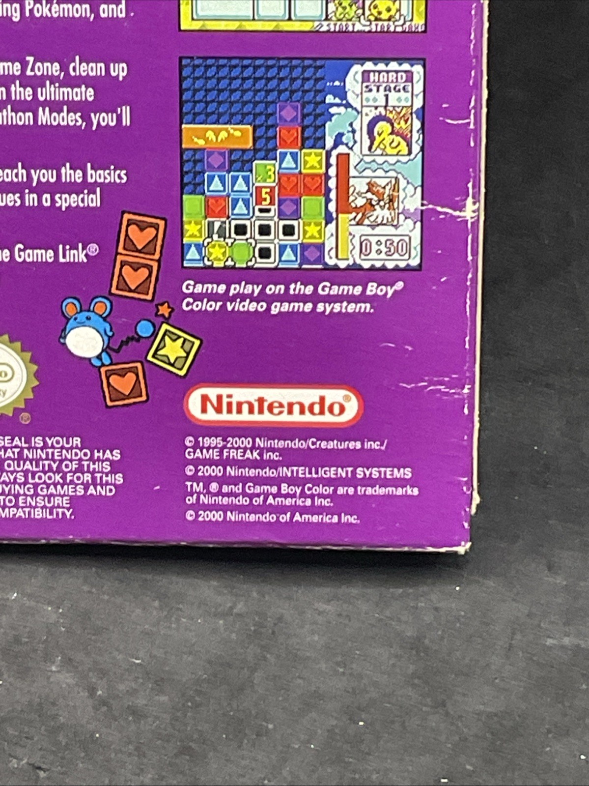 Pokémon Puzzle Challenge (Nintendo Game Boy Color, 2000) Box Only