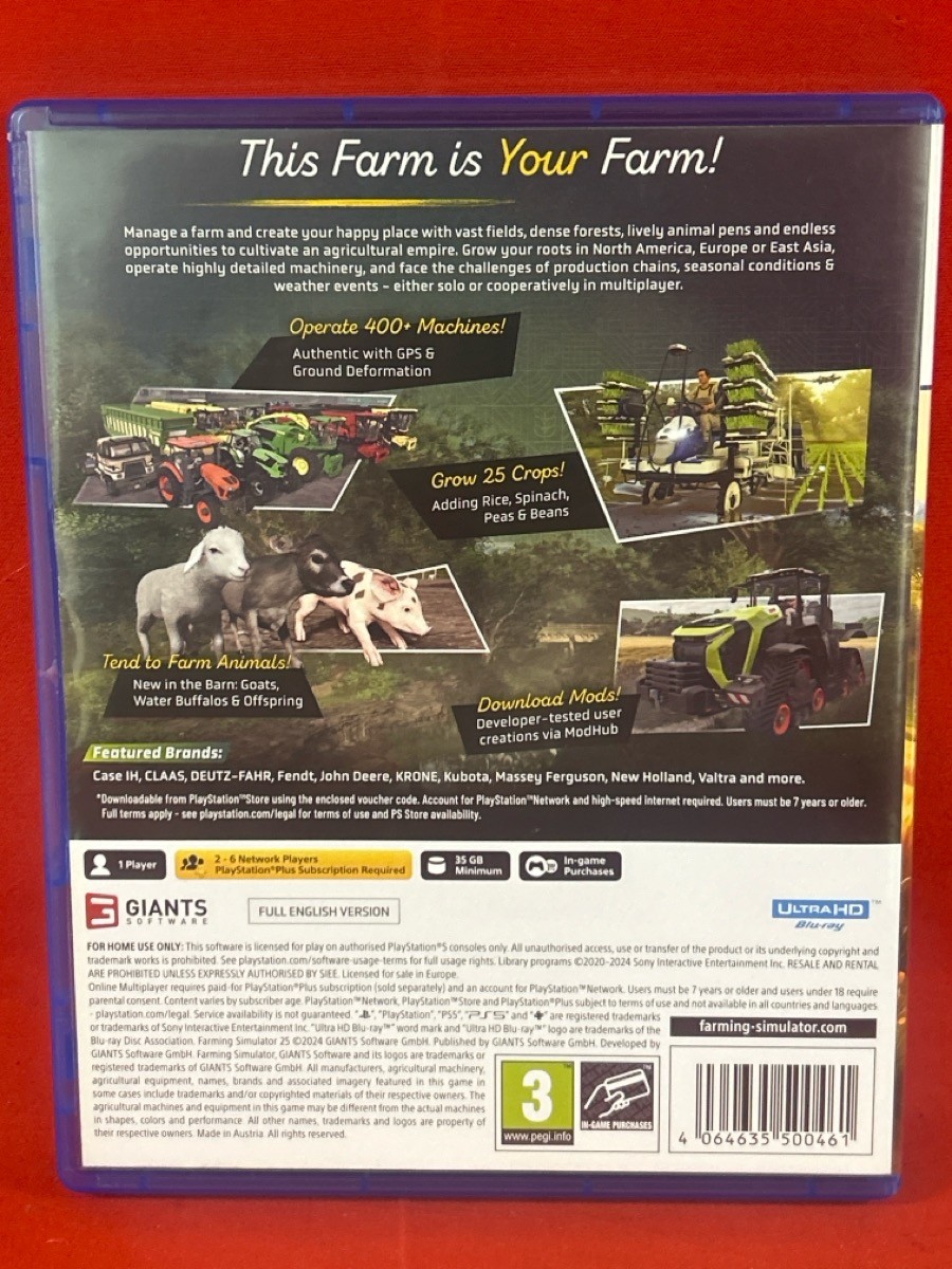 Farming Simulator 25 PS5 Sony Playstation 5 PS5 NO DLC (CP1126211)