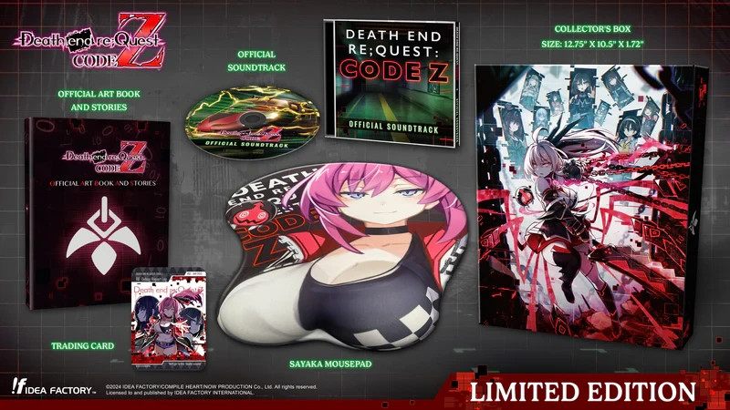 Death end re;Quest: Code Z Limited Edition PS4 Playstation 4 + Artbook Mousepad
