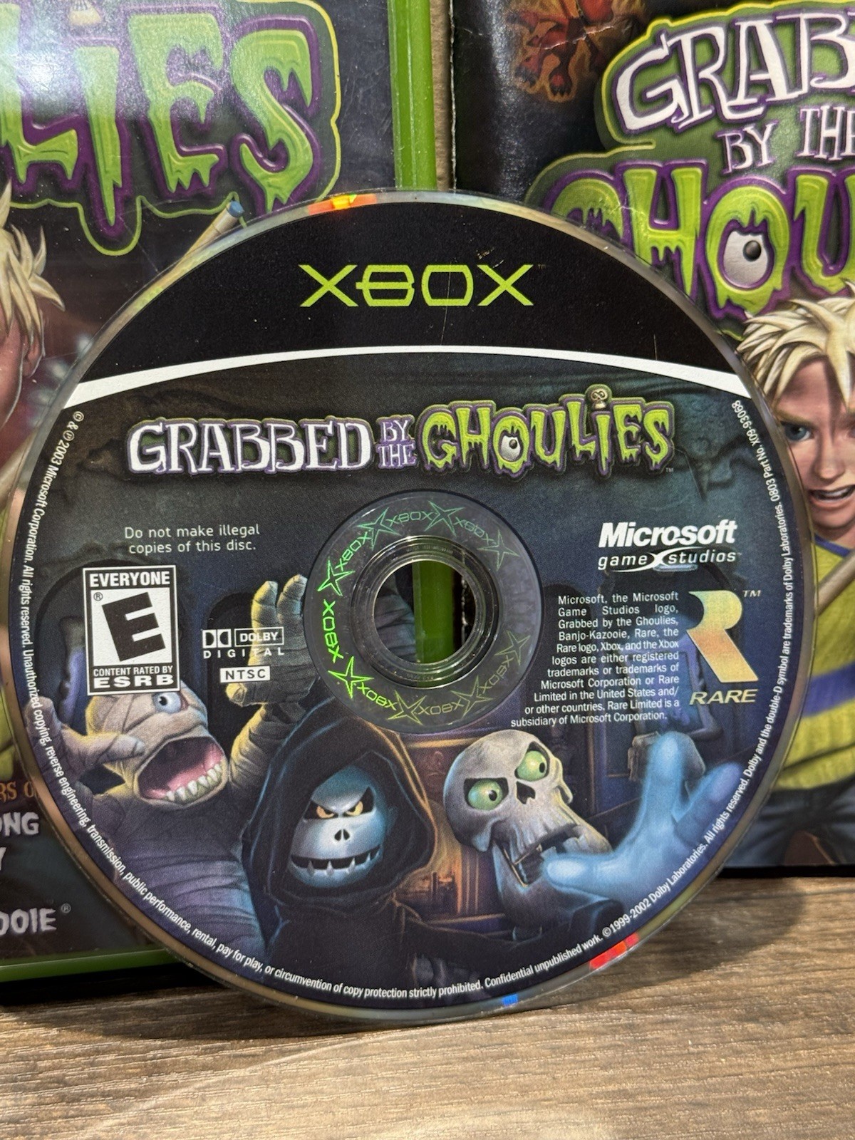 Grabbed by the Ghoulies (Microsoft Xbox, 2003) CIB Complete In Box w/ Manual