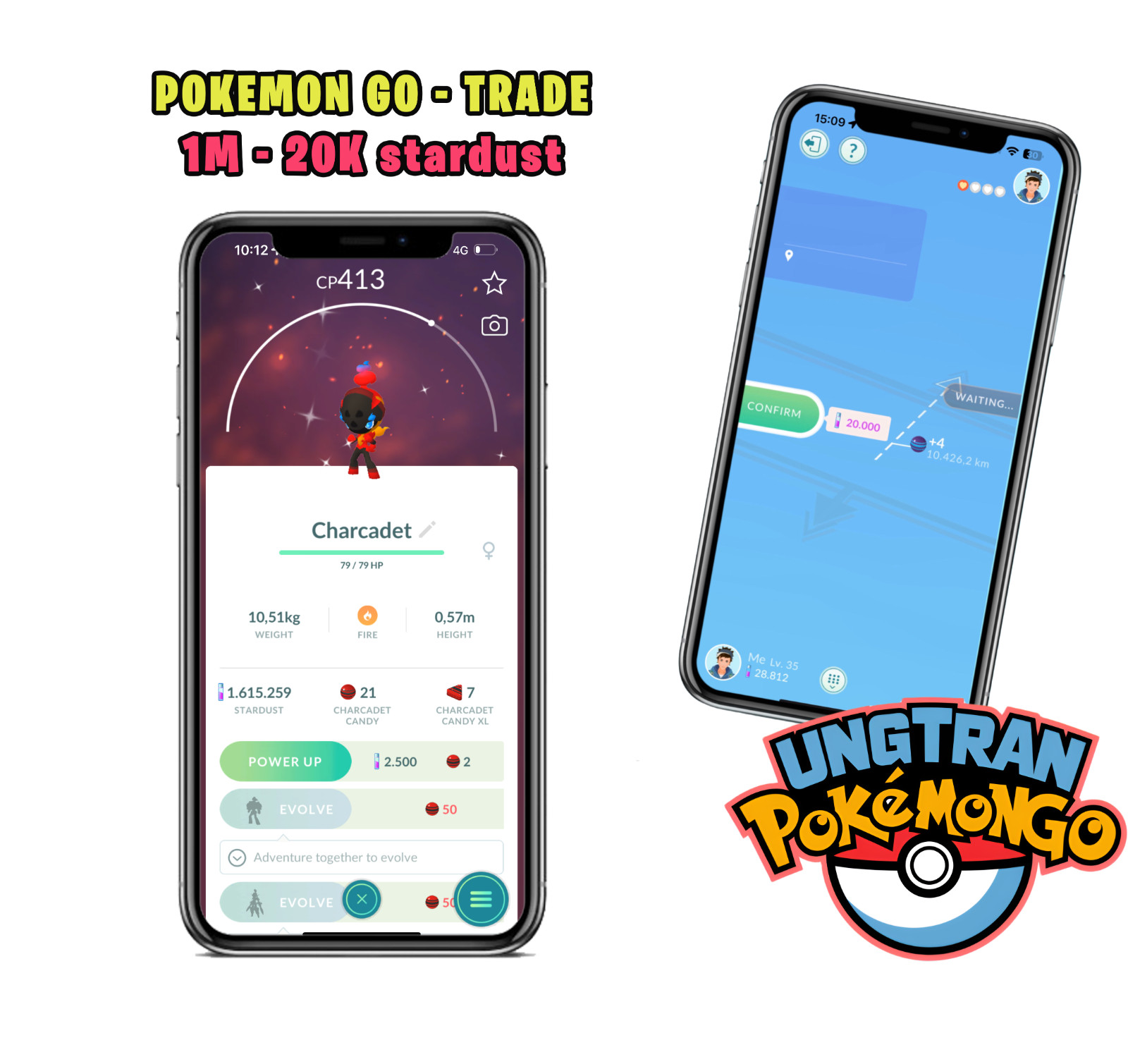 Shiny Charcadet Tr-de 1M – 20k stardust