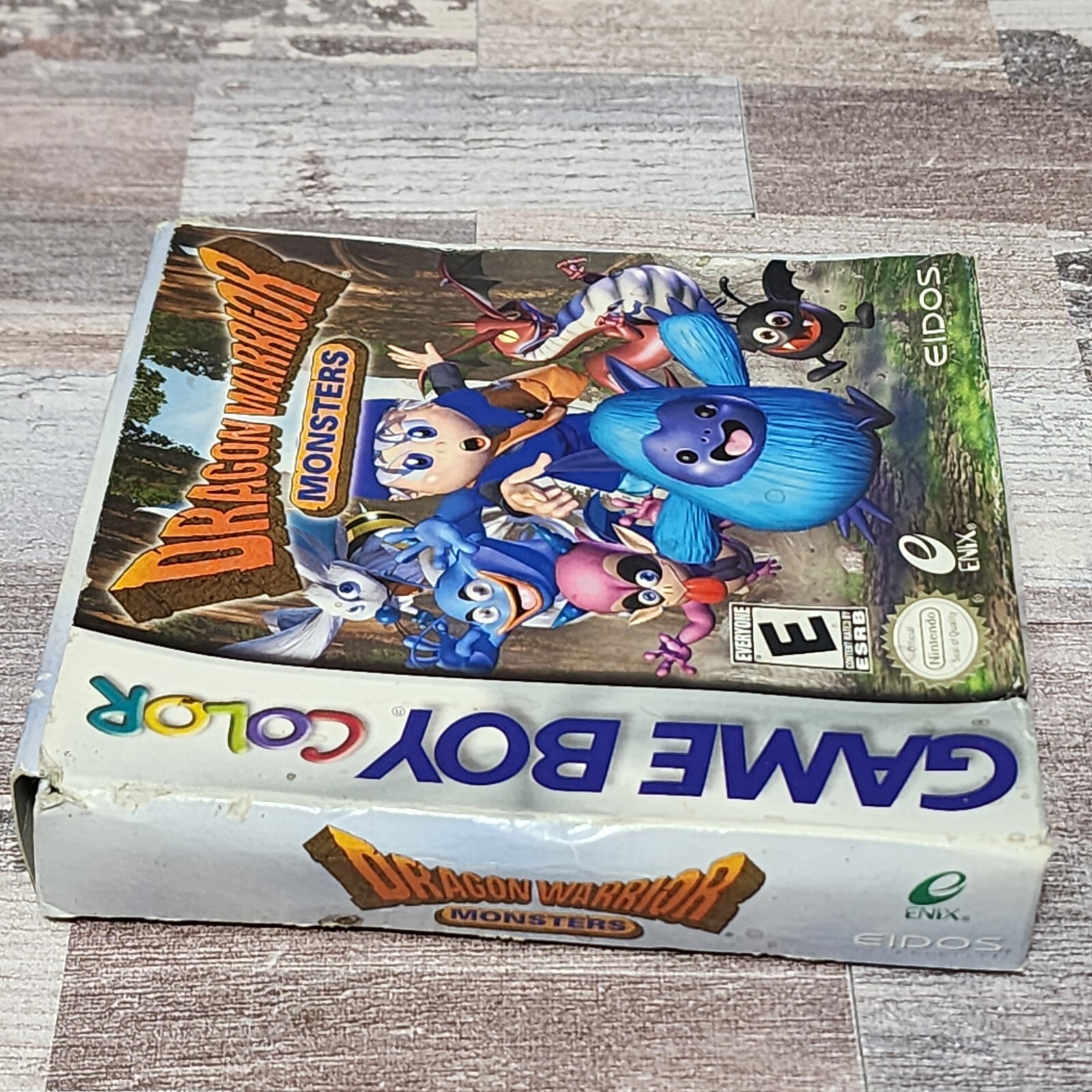 Dragon Warrior Monsters (Game Boy Color, 2000) Box & Manual Only *NO GAME*