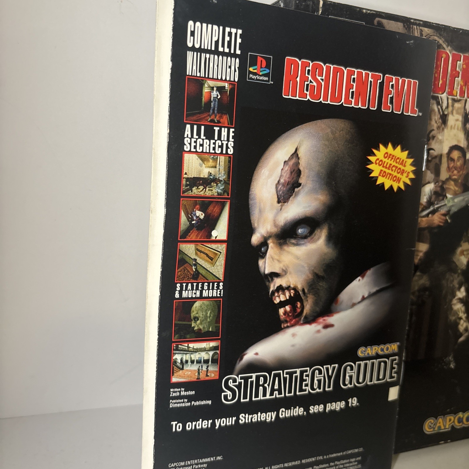 BOX ONLY Resident Evil Sony PlayStation 1 Long Box and Manual NO GAME AS IS READ