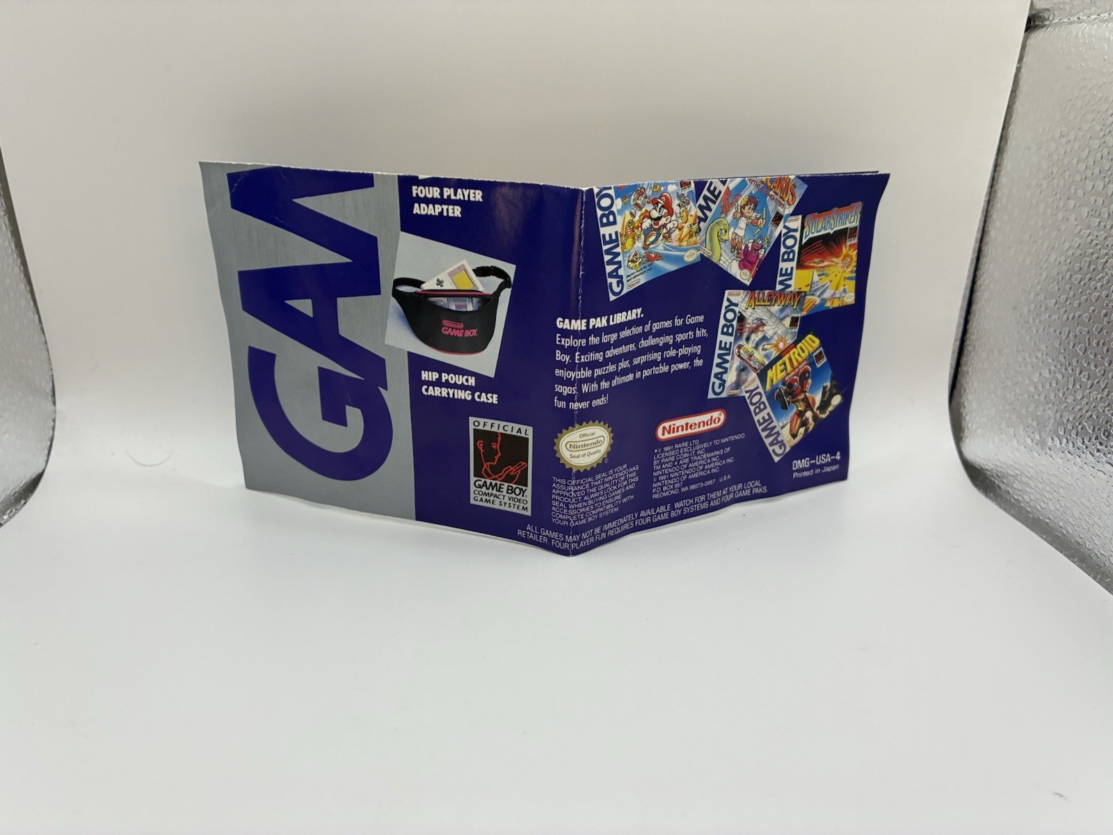 Kirbys Dream Land (Nintendo Game Boy, 1992) Game Box And Inserts