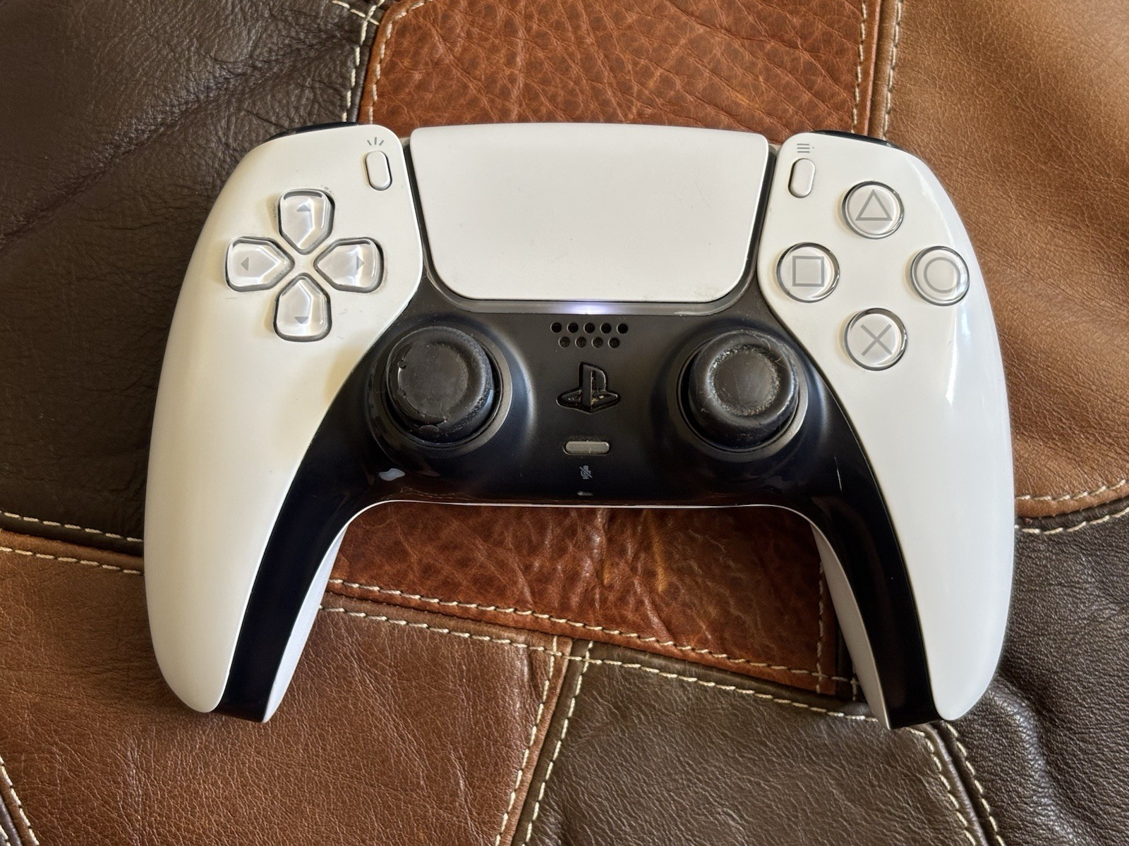 Sony DualSense Wireless Controller White/Black PS5 Tested Working Great