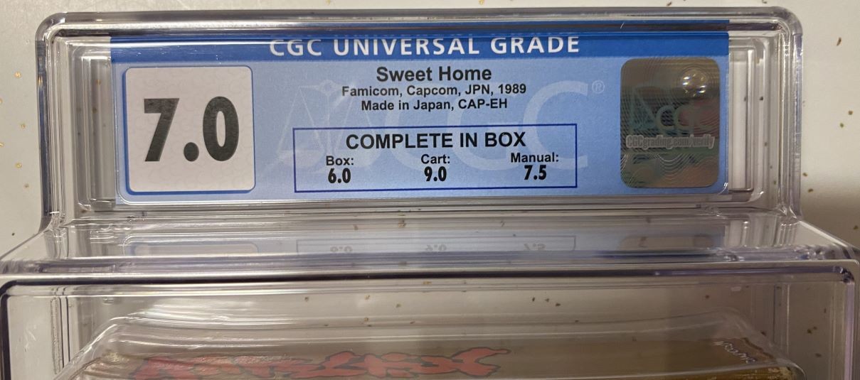 Sweet Home (Nintendo Famicom, NES, 1989) Complete CGC 7.0 Graded
